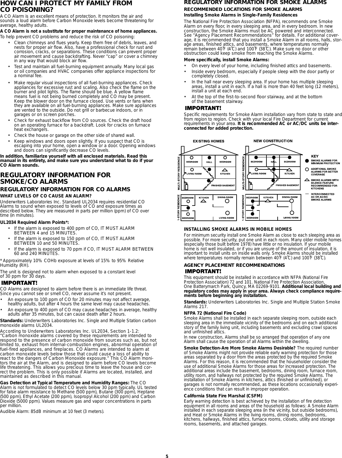 Page 5 of 7 - First-Alert First-Alert-Sc01N-Users-Manual- M08-0015-001.E (SC01CN)  First-alert-sc01n-users-manual