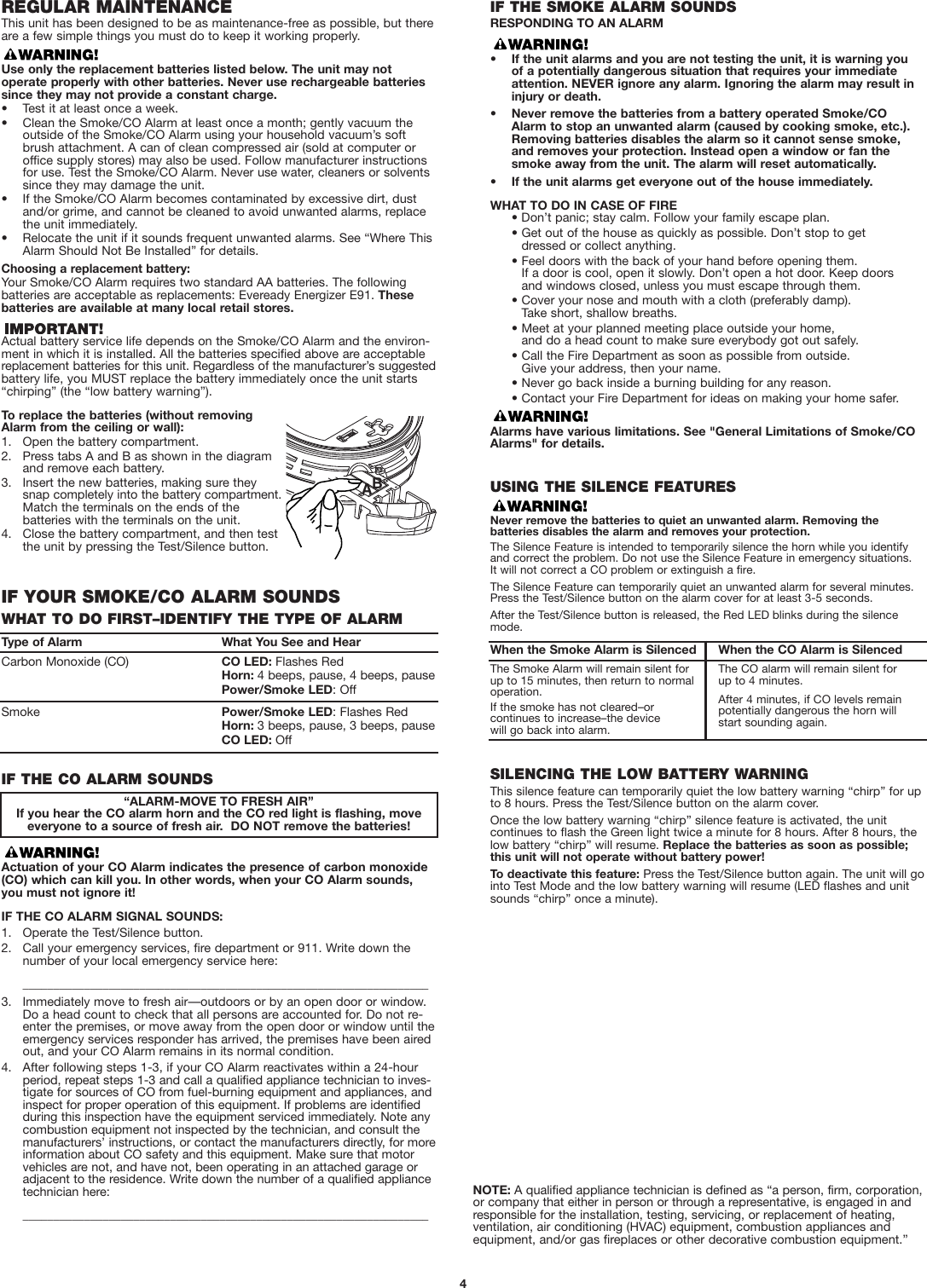 Page 4 of 7 - First-Alert First-Alert-Sco5-Users-Manual- ManualsLib - Makes It Easy To Find Manuals Online! First-alert-sco5-users-manual