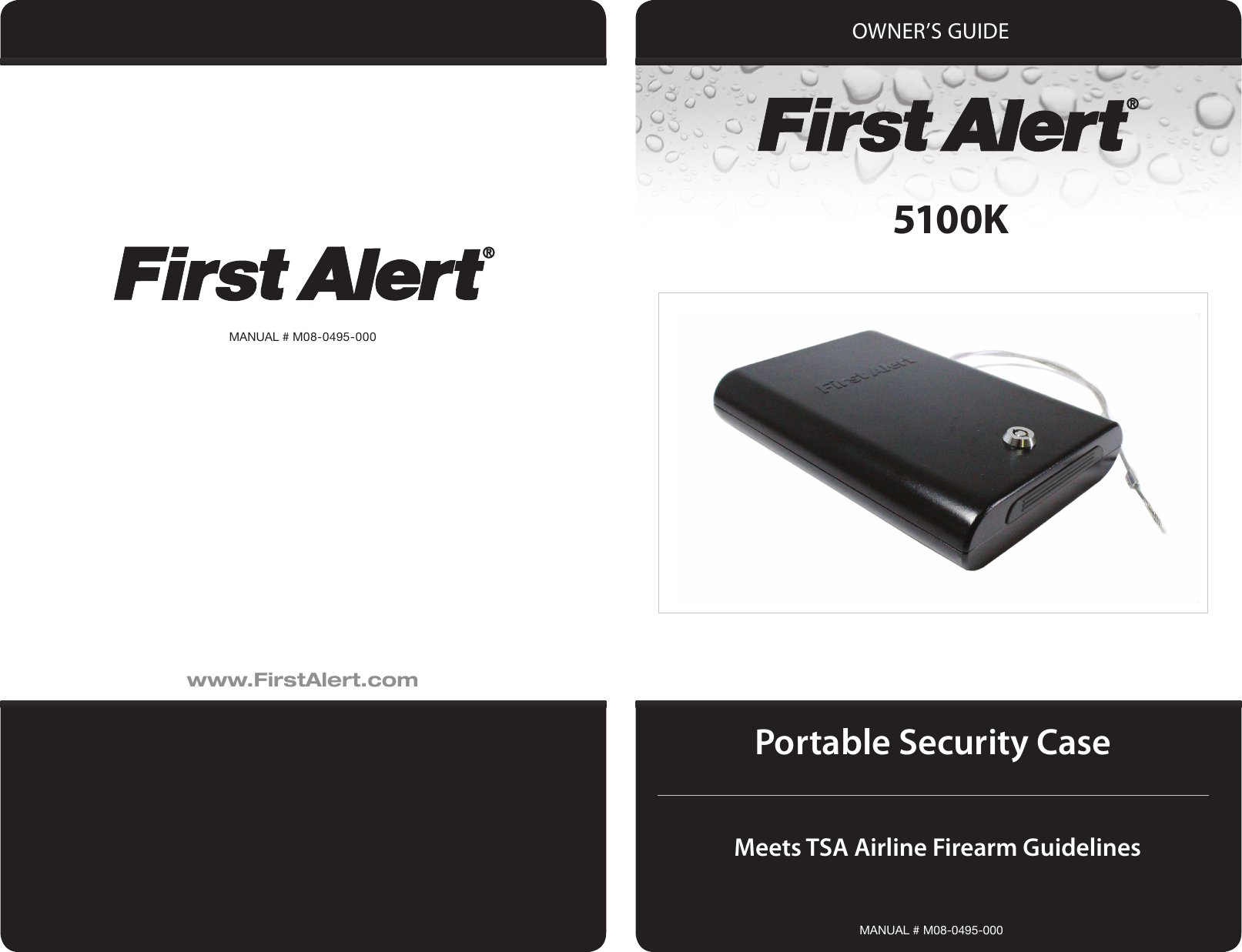 Page 1 of 4 - First-Alert First-Alert-Tsa-Approved-Portable-Security-Chest-Users-Manual-  First-alert-tsa-approved-portable-security-chest-users-manual