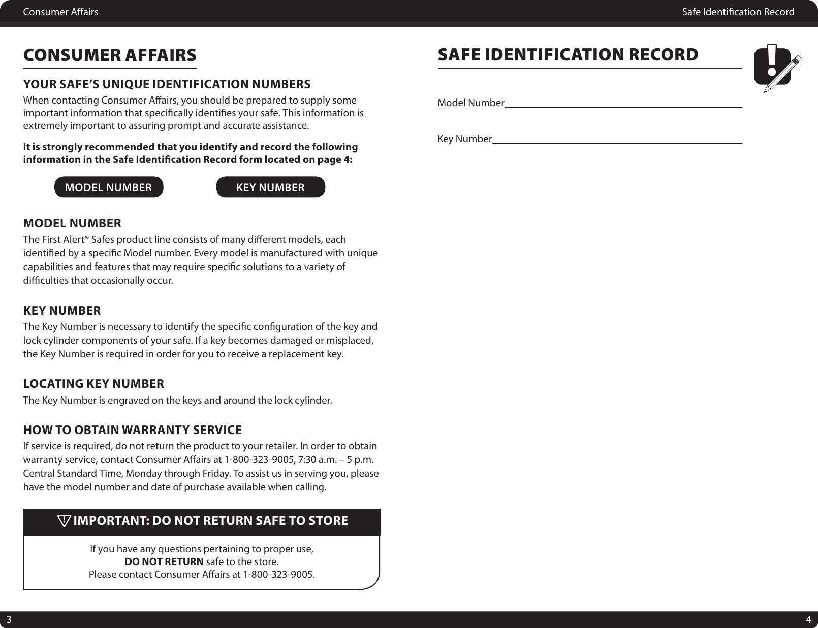 Page 3 of 4 - First-Alert First-Alert-Tsa-Approved-Portable-Security-Chest-Users-Manual-  First-alert-tsa-approved-portable-security-chest-users-manual