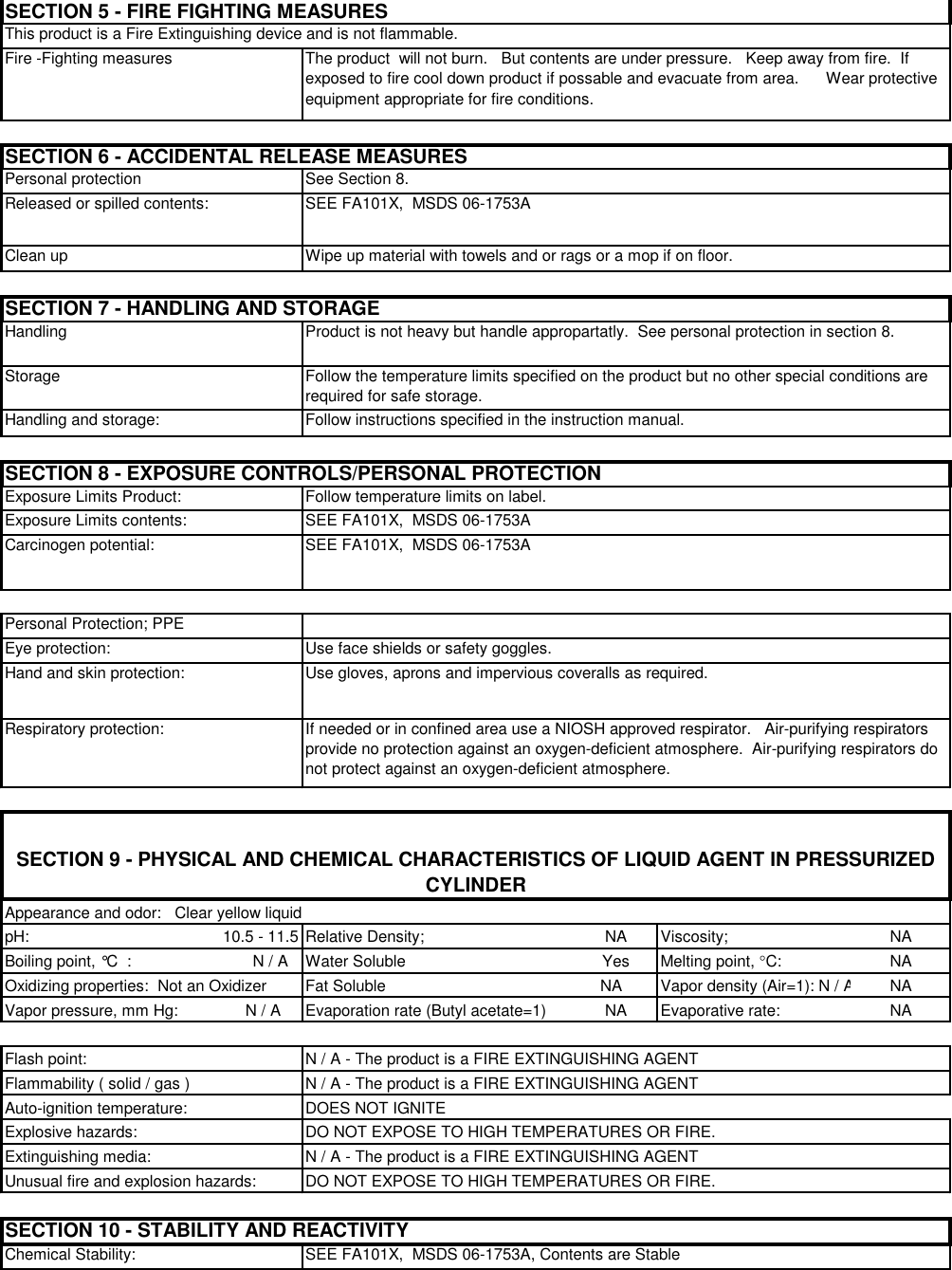 Page 2 of 3 - First-Alert First-Alert-Tundra-Camp-Fire-Extinguishing-Spray-Users-Manual-  First-alert-tundra-camp-fire-extinguishing-spray-users-manual