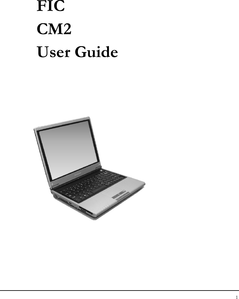 1  FIC  CM2   User Guide                        