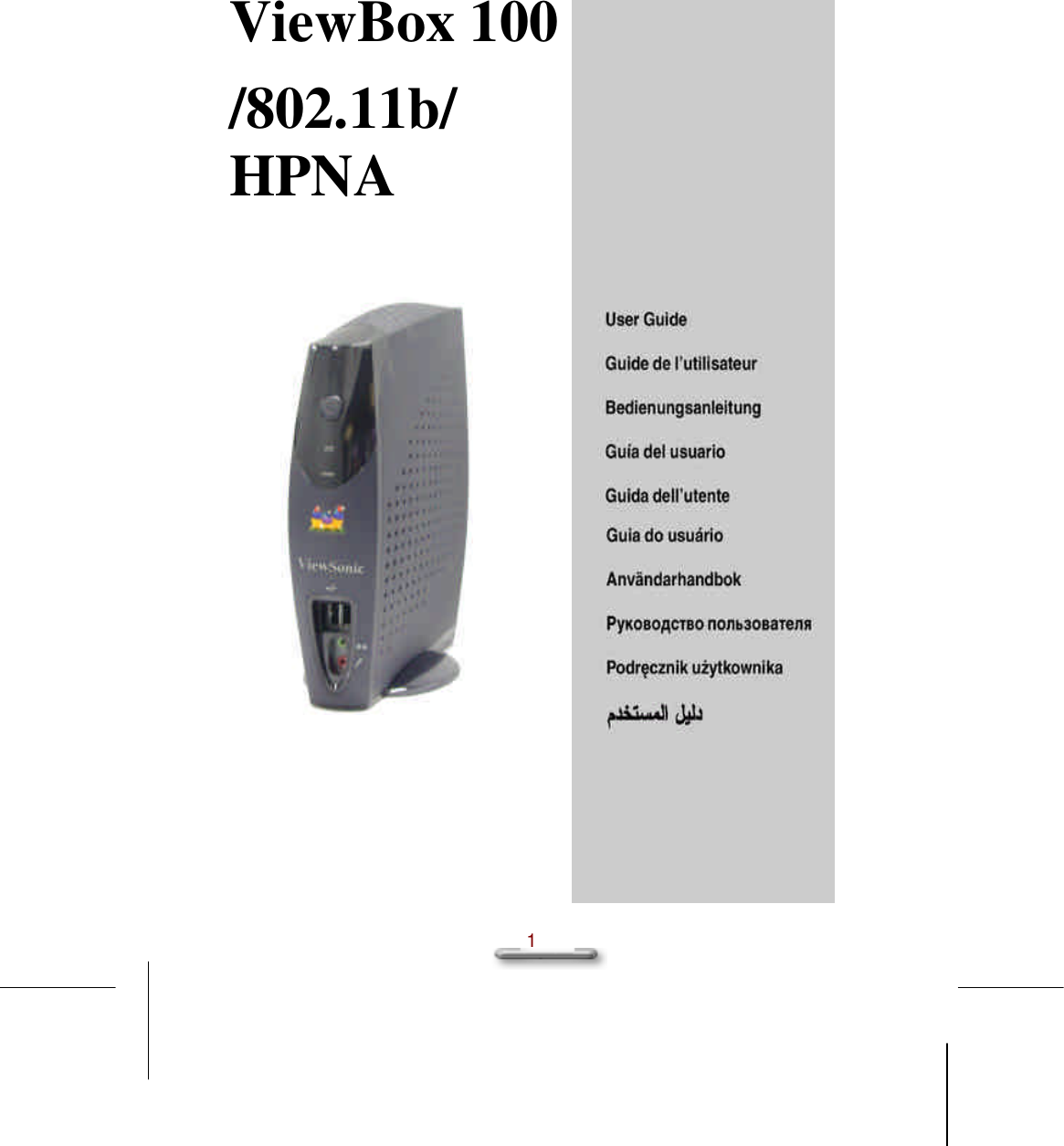  1    ViewBox 100 /802.11b/ HPNA               
