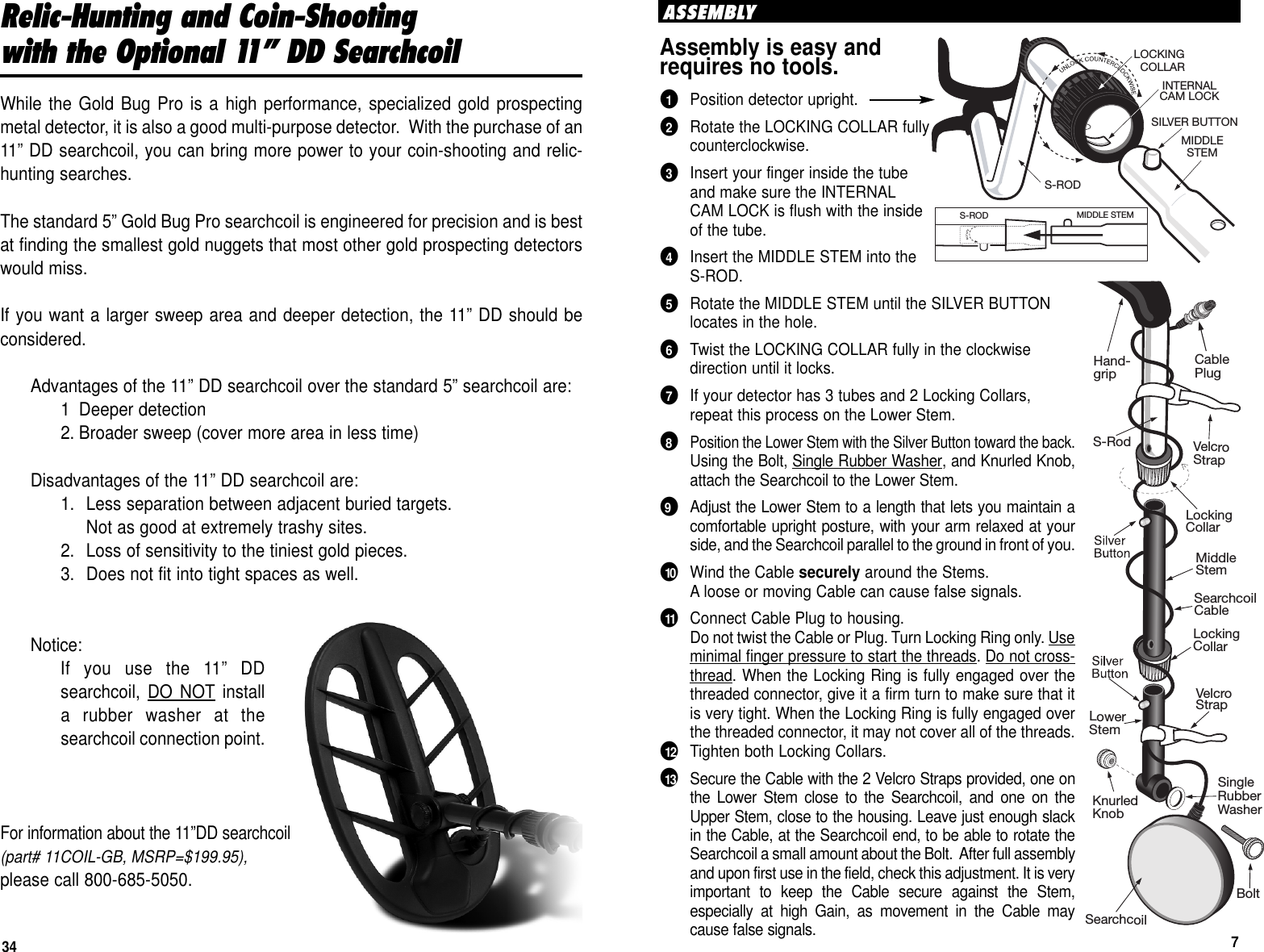 Page 34 of First Texas GB Metal Detector- Goldbug User Manual BHplatinumMANUAL printer 