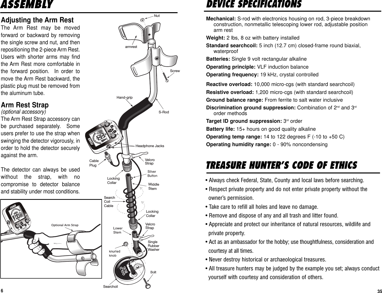 Page 35 of First Texas GB Metal Detector- Goldbug User Manual BHplatinumMANUAL printer 