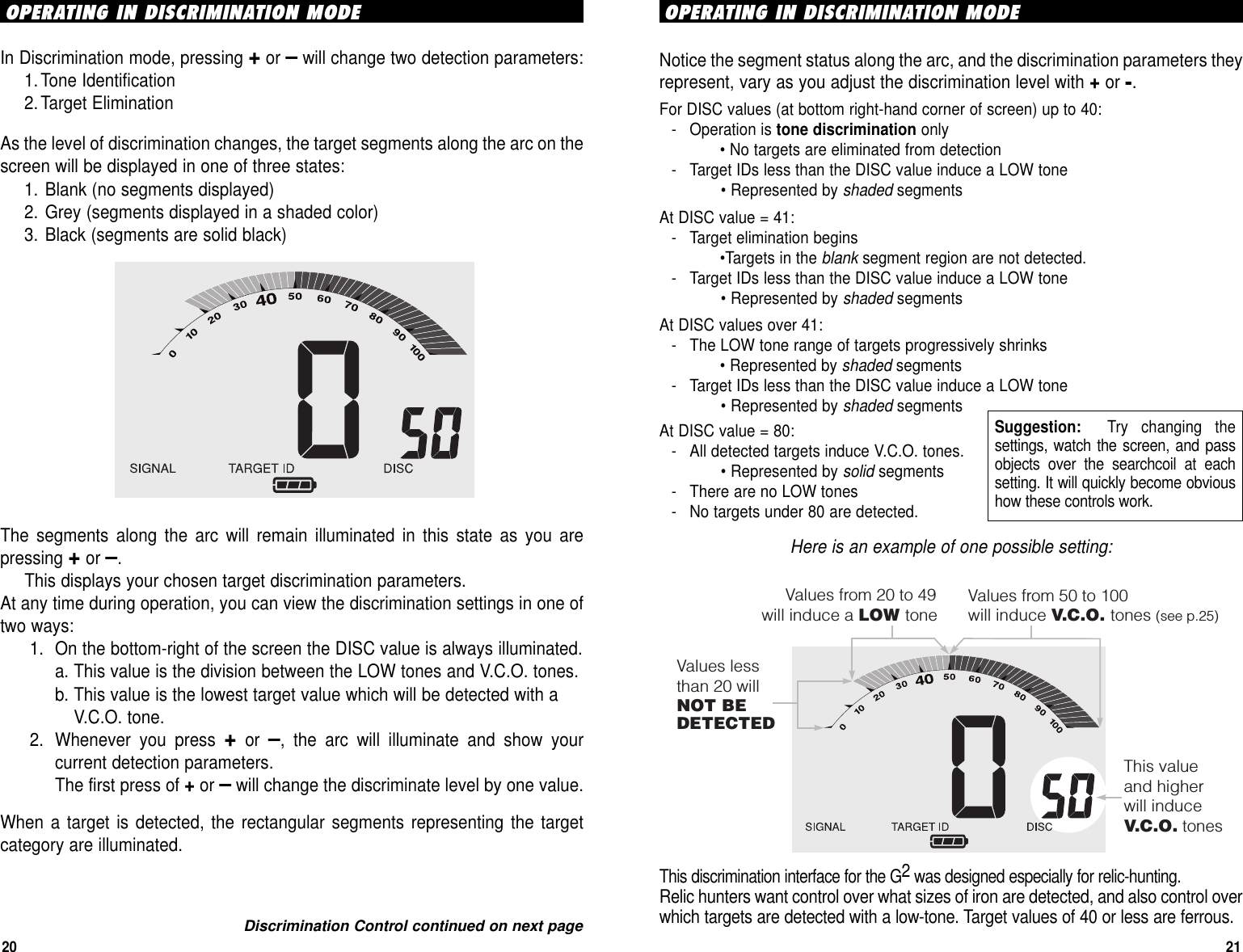 Page 20 of First Texas GB Metal Detector- Goldbug User Manual BHplatinumMANUAL printer 