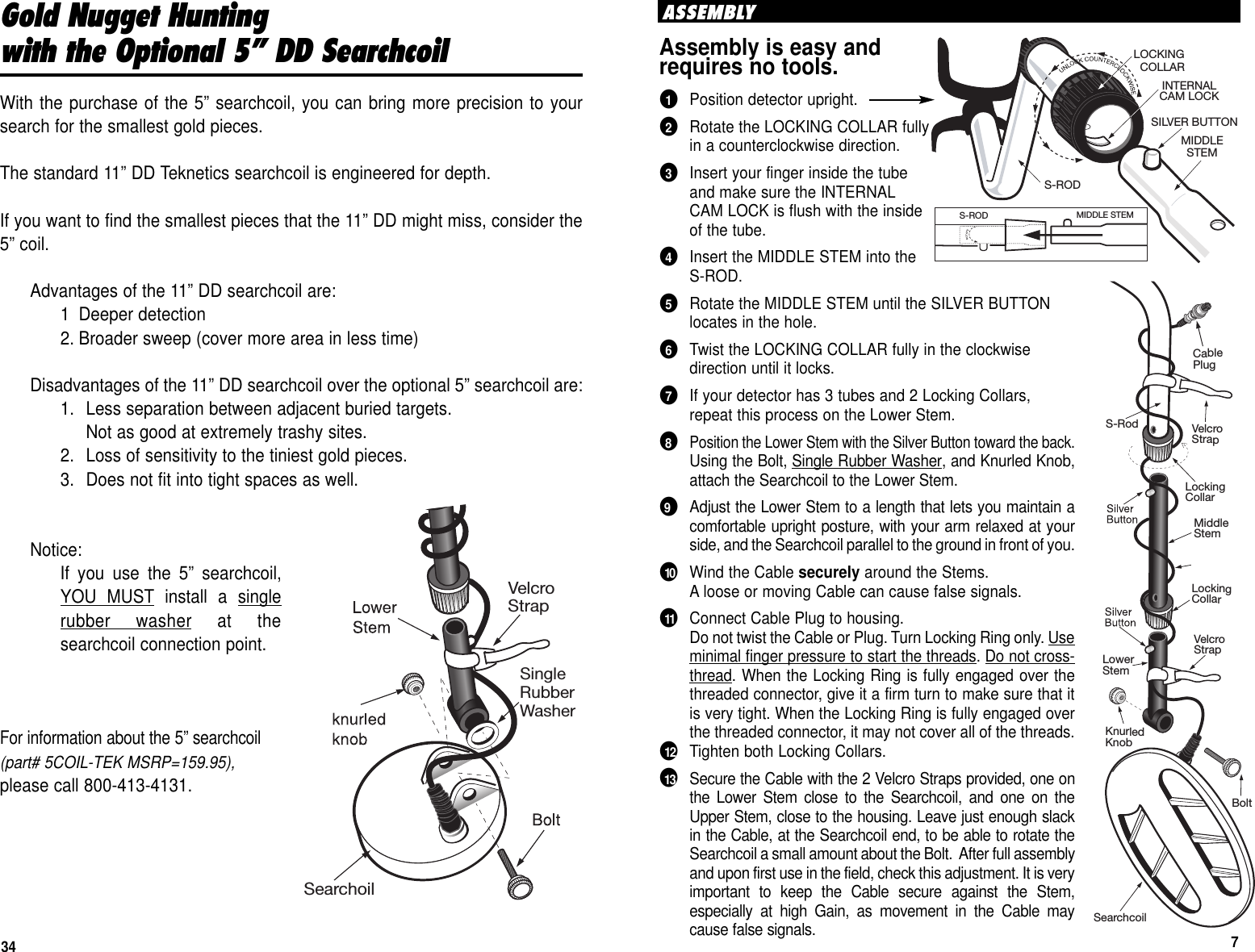 Page 34 of First Texas GB Metal Detector- Goldbug User Manual BHplatinumMANUAL printer 