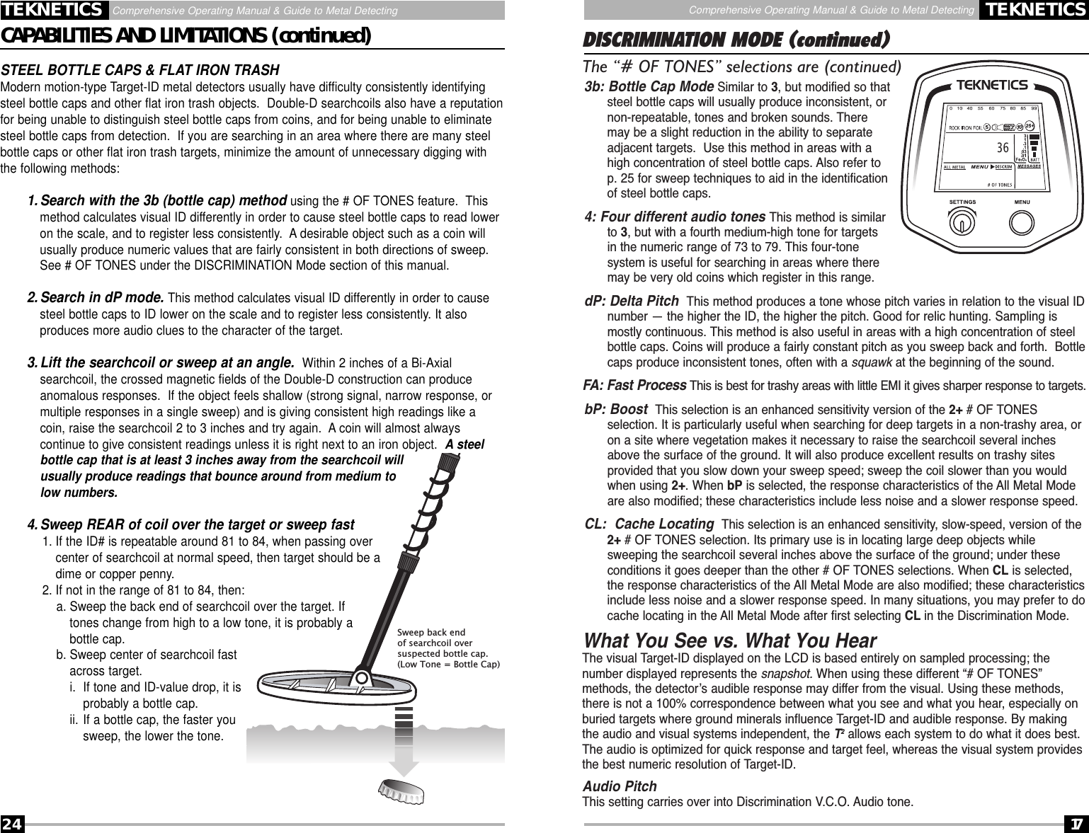 Page 17 of First Texas T2MD Professional Metal Detector User Manual Layout 1