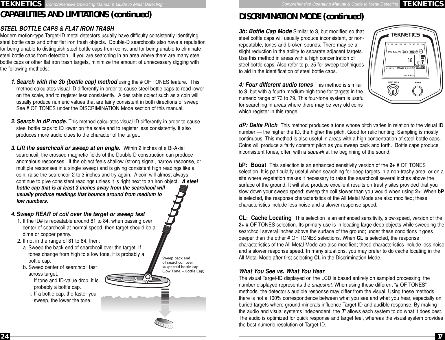 Page 23 of First Texas T2MD Professional Metal Detector User Manual Layout 1