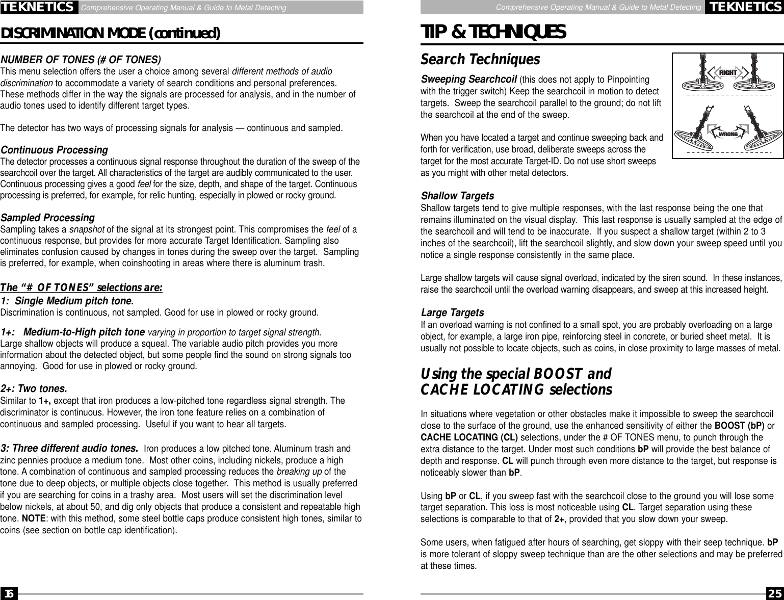 Page 25 of First Texas T2MD Professional Metal Detector User Manual Layout 1