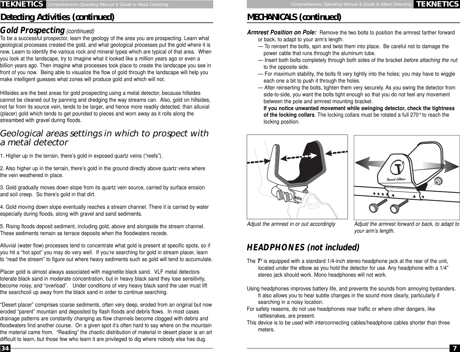 Page 34 of First Texas T2MD Professional Metal Detector User Manual Layout 1