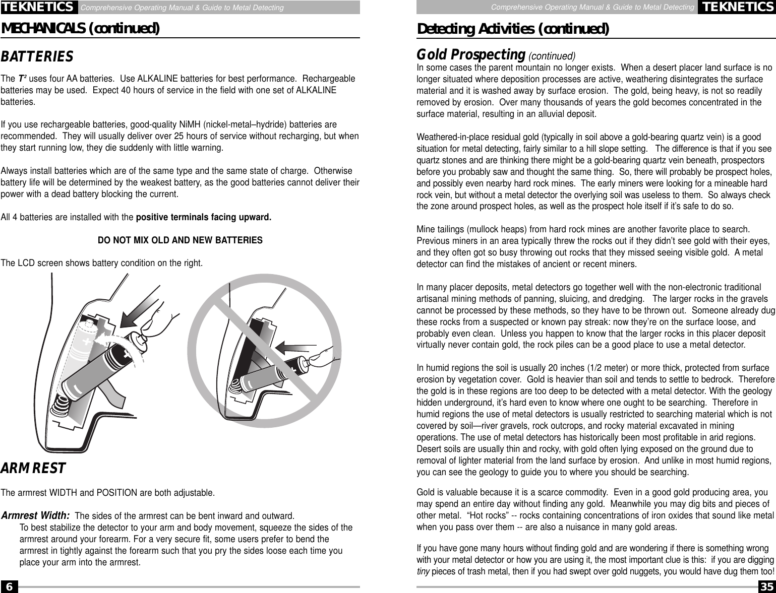 Page 6 of First Texas T2MD Professional Metal Detector User Manual Layout 1