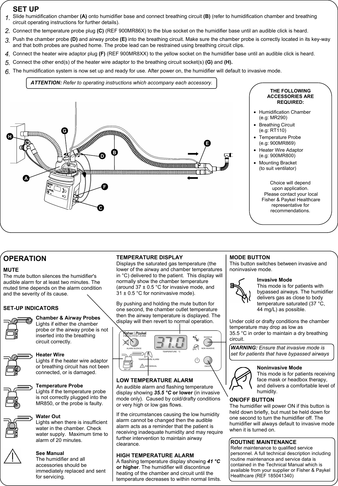 Page 2 of 3 - Fisher-And-Paykel Fisher-And-Paykel-Mr850-Users-Manual 185042343