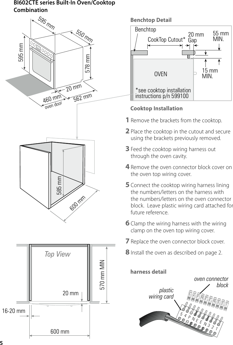 Page 6 of 8 - Fisher-And-Paykel Fisher-And-Paykel-Nz-Au-Bi602Cte-Users-Manual- 541768C_BIcombo_INST  Fisher-and-paykel-nz-au-bi602cte-users-manual