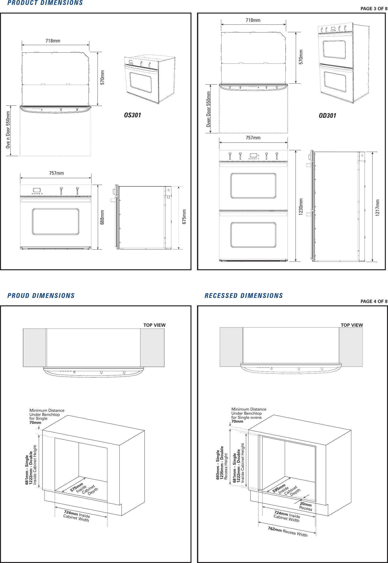 Page 3 of 8 - Fisher-And-Paykel Fisher-And-Paykel-Od301-Users-Manual- 545854C_Aerotech_INST_NZ  Fisher-and-paykel-od301-users-manual