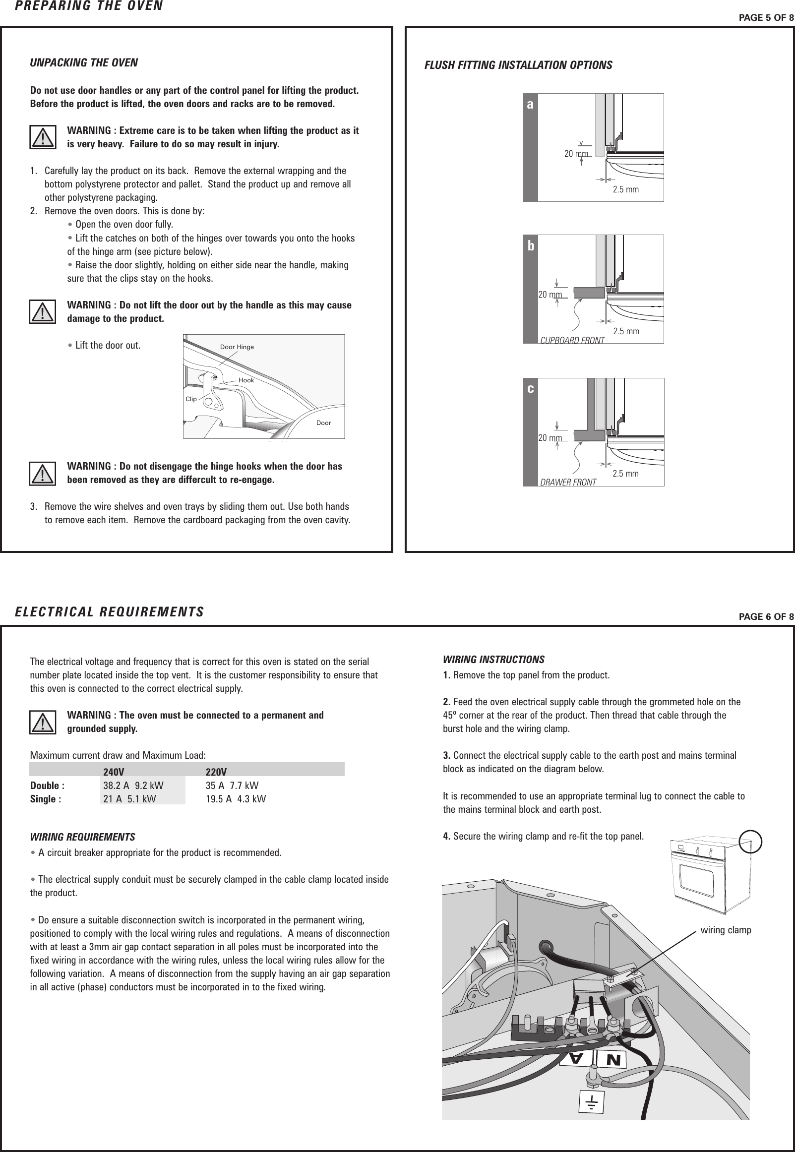 Page 6 of 8 - Fisher-And-Paykel Fisher-And-Paykel-Od301-Users-Manual- 545854C_Aerotech_INST_NZ  Fisher-and-paykel-od301-users-manual