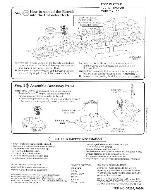 R/C Toy Train Transmitter User Manual