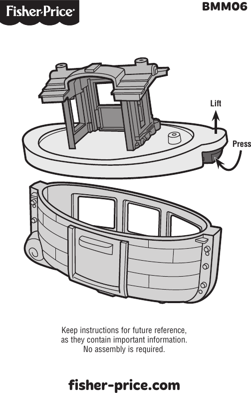 Page 1 of 2 - Fisher-Price Fisher-Price-Bmm06-Instruction-Sheet-  Fisher-price-bmm06-instruction-sheet