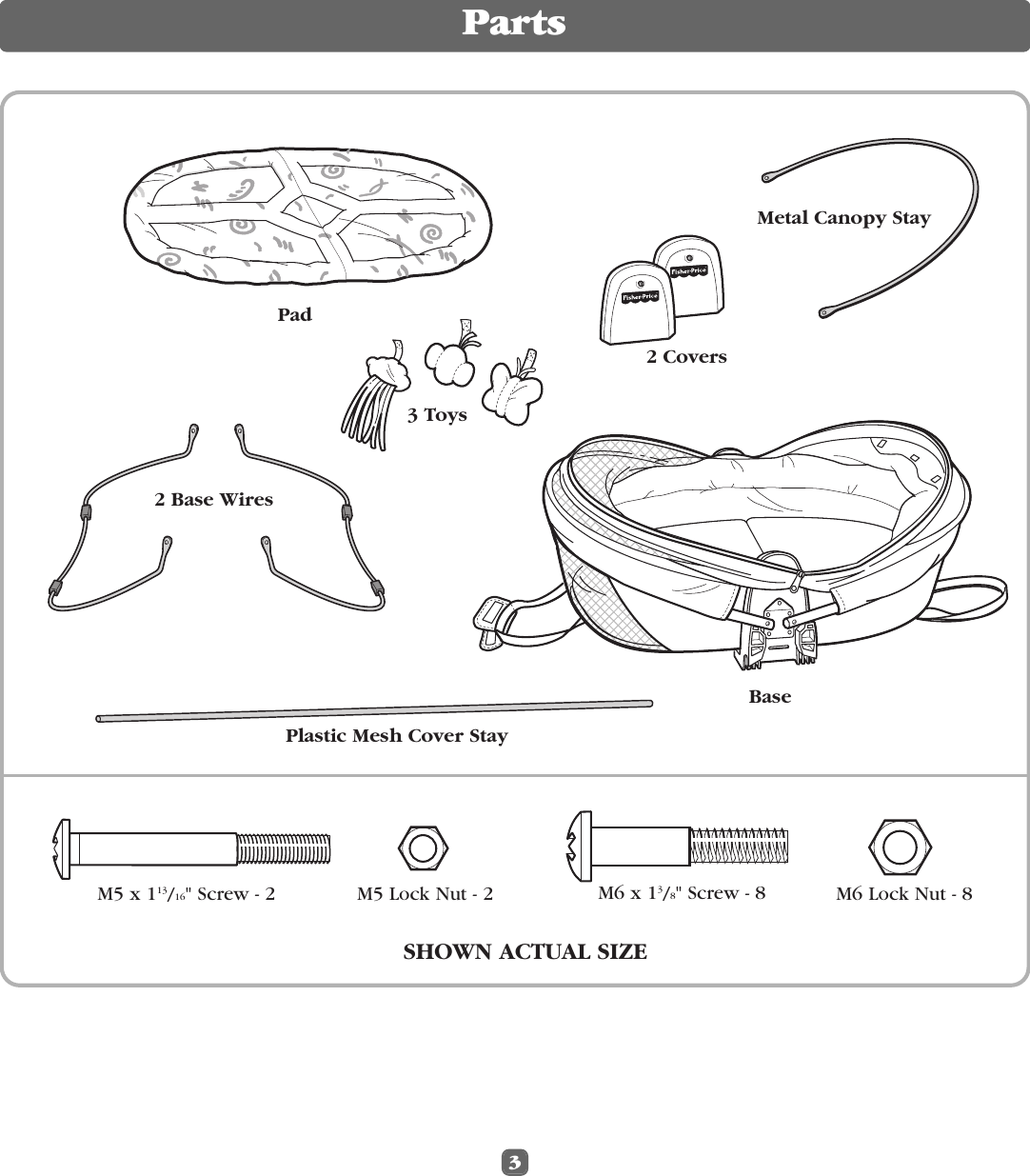Page 3 of 8 - Fisher-Price Fisher-Price-Bounce-N-Play-Activity-Dome-79534-Users-Manual- 9534 US#B-0920  Fisher-price-bounce-n-play-activity-dome-79534-users-manual