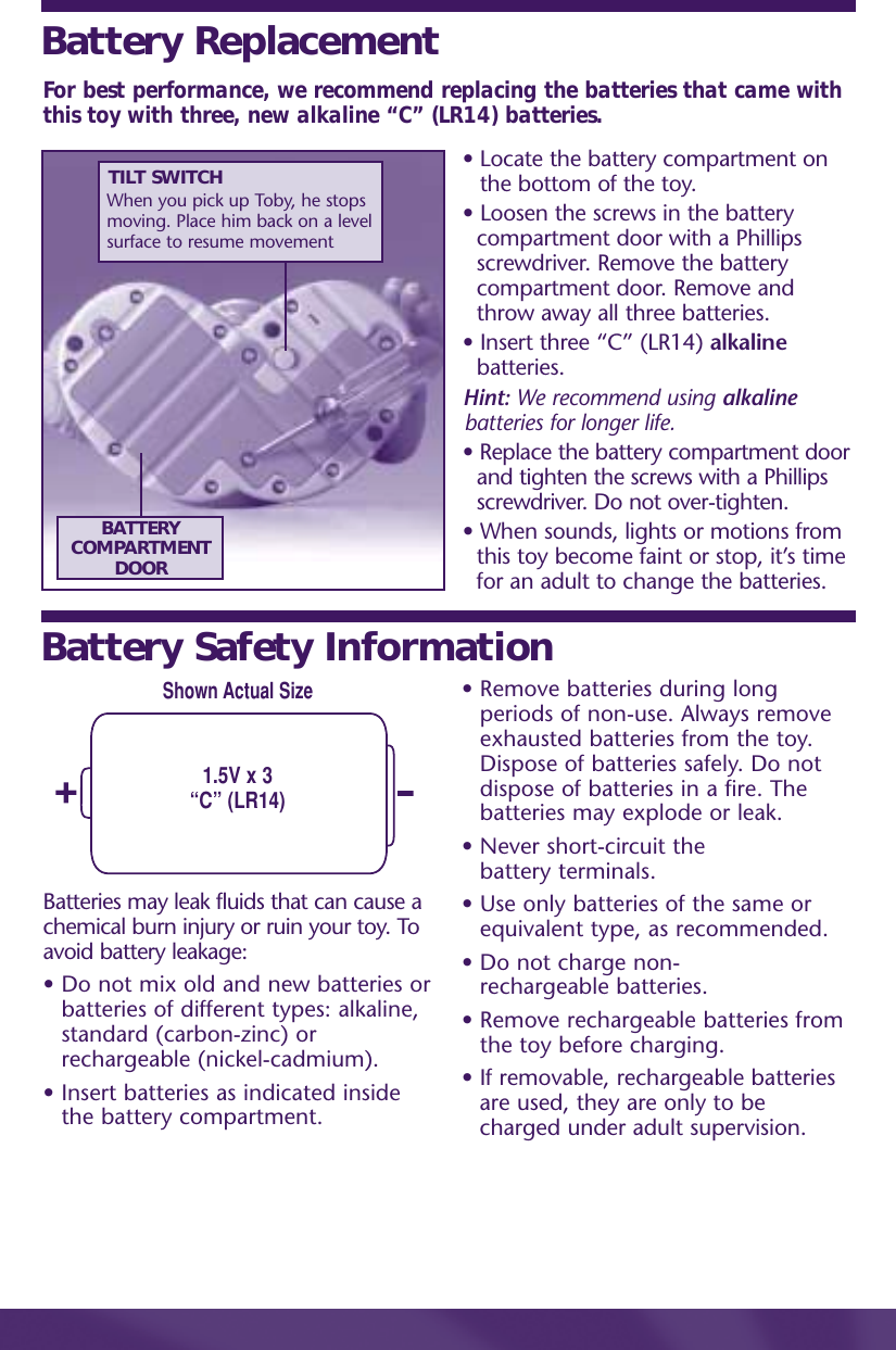 Page 2 of 6 - Fisher-Price Fisher-Price-C0438-Instruction-Sheet-  Fisher-price-c0438-instruction-sheet