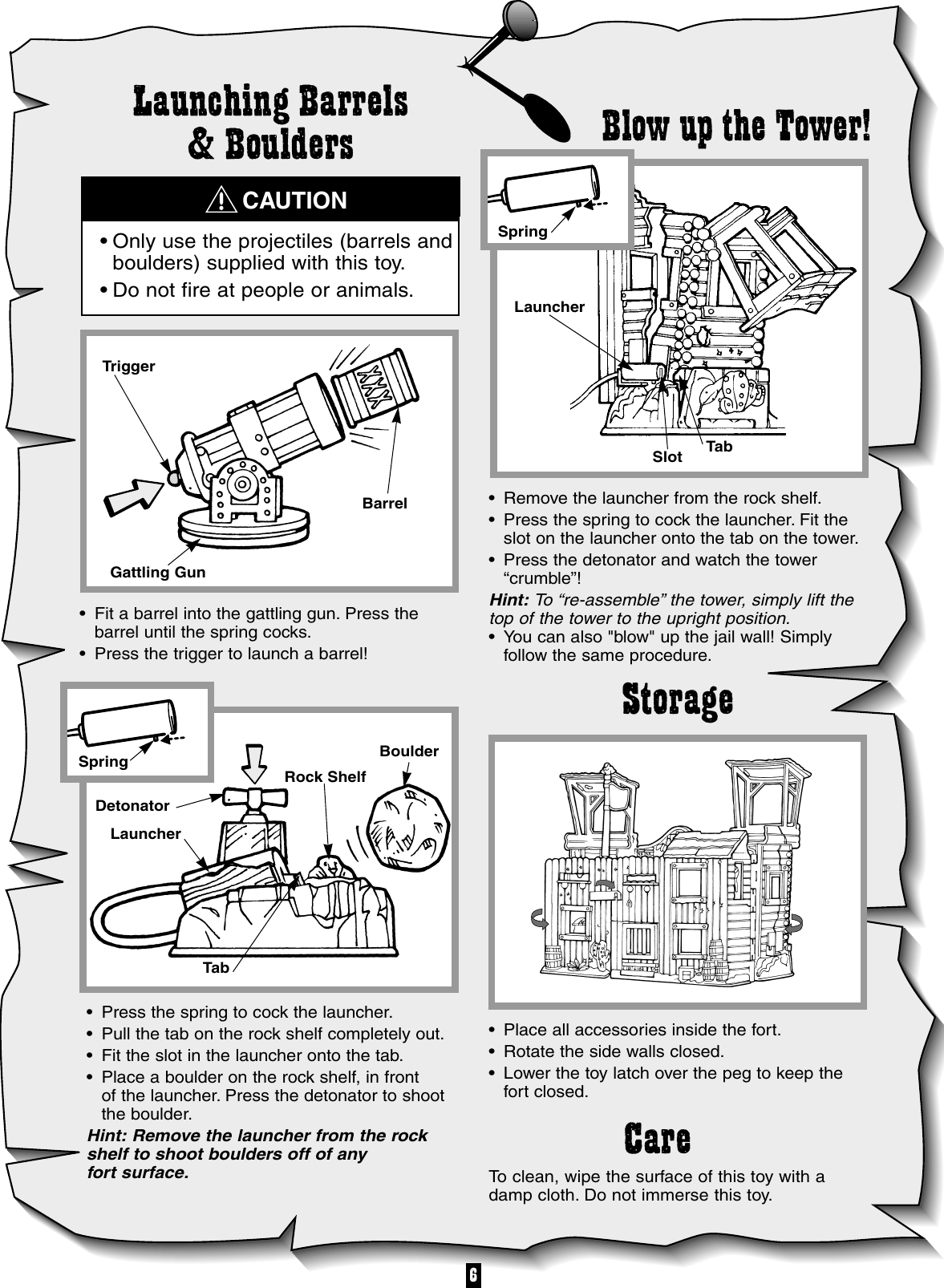 Page 6 of 6 - Fisher-Price Fisher-Price-Fort-Dakota-77029-Users-Manual-  Fisher-price-fort-dakota-77029-users-manual