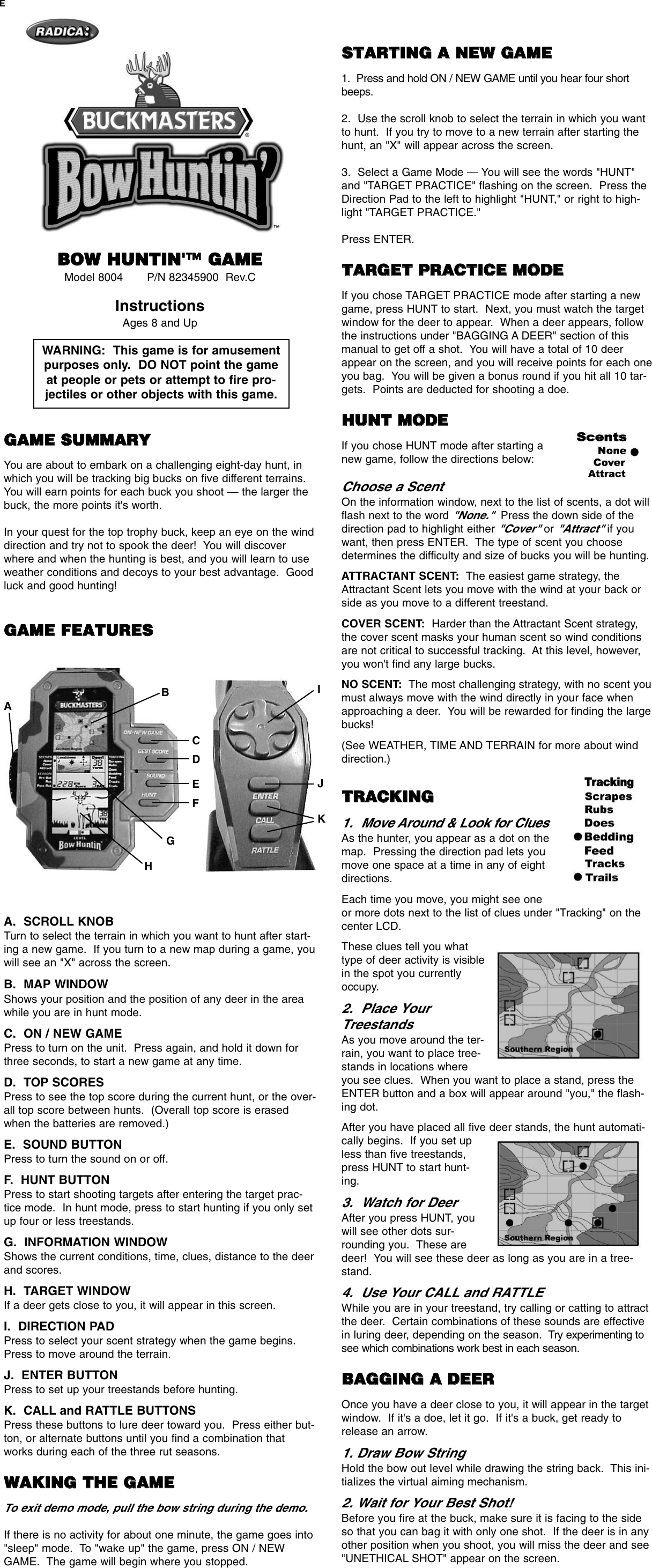 Page 1 of 2 - Fisher-Price Fisher-Price-I9004-Instruction-Sheet- 8004 Manual Rev.C-1 Fisher-price-i9004-instruction-sheet