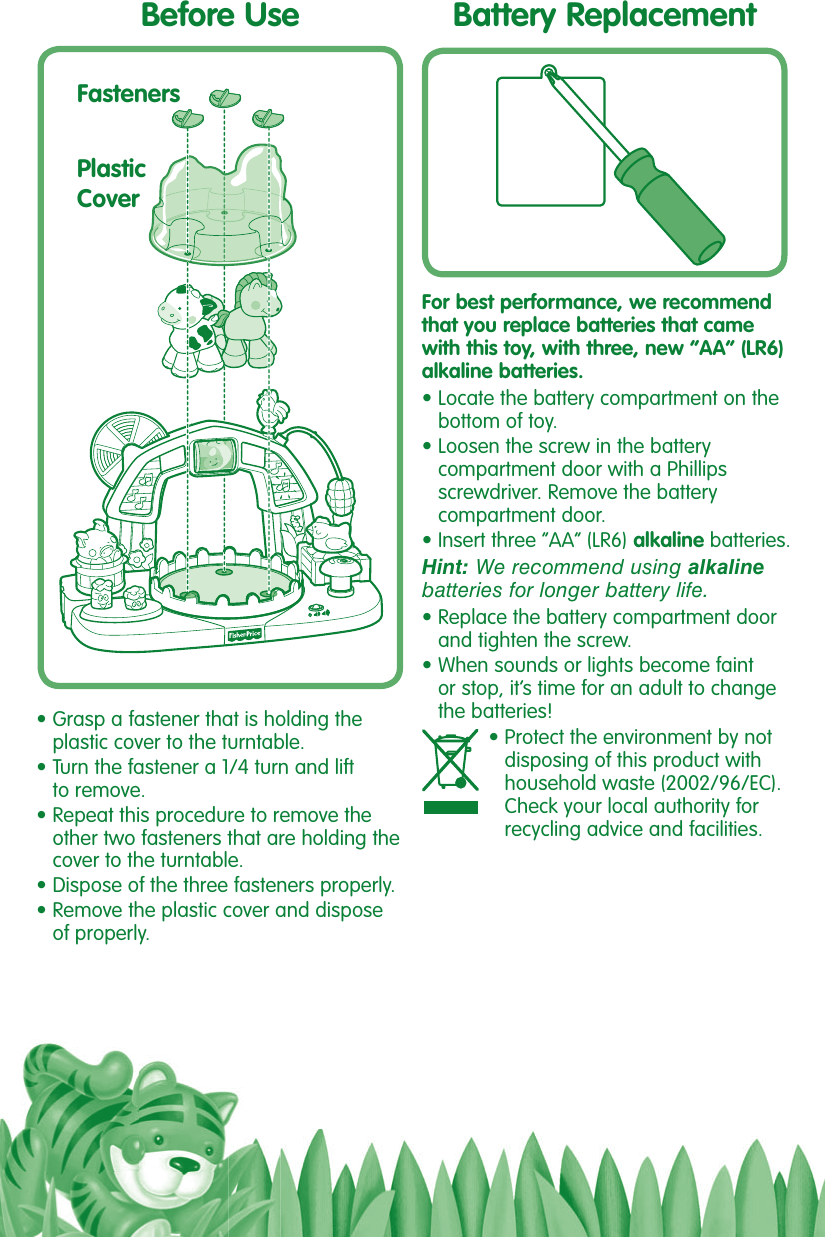 Page 2 of 4 - Fisher-Price Fisher-Price-L4615-Instruction-Sheet- L4615pr-0921  Fisher-price-l4615-instruction-sheet