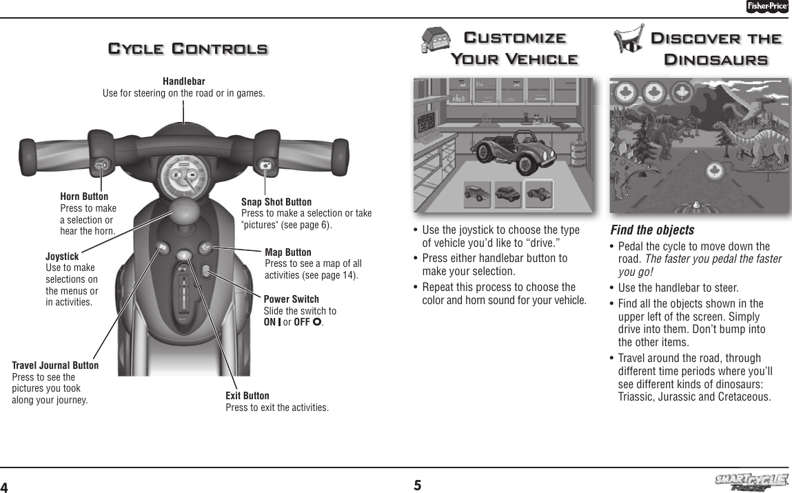fisher price smart cycle manual