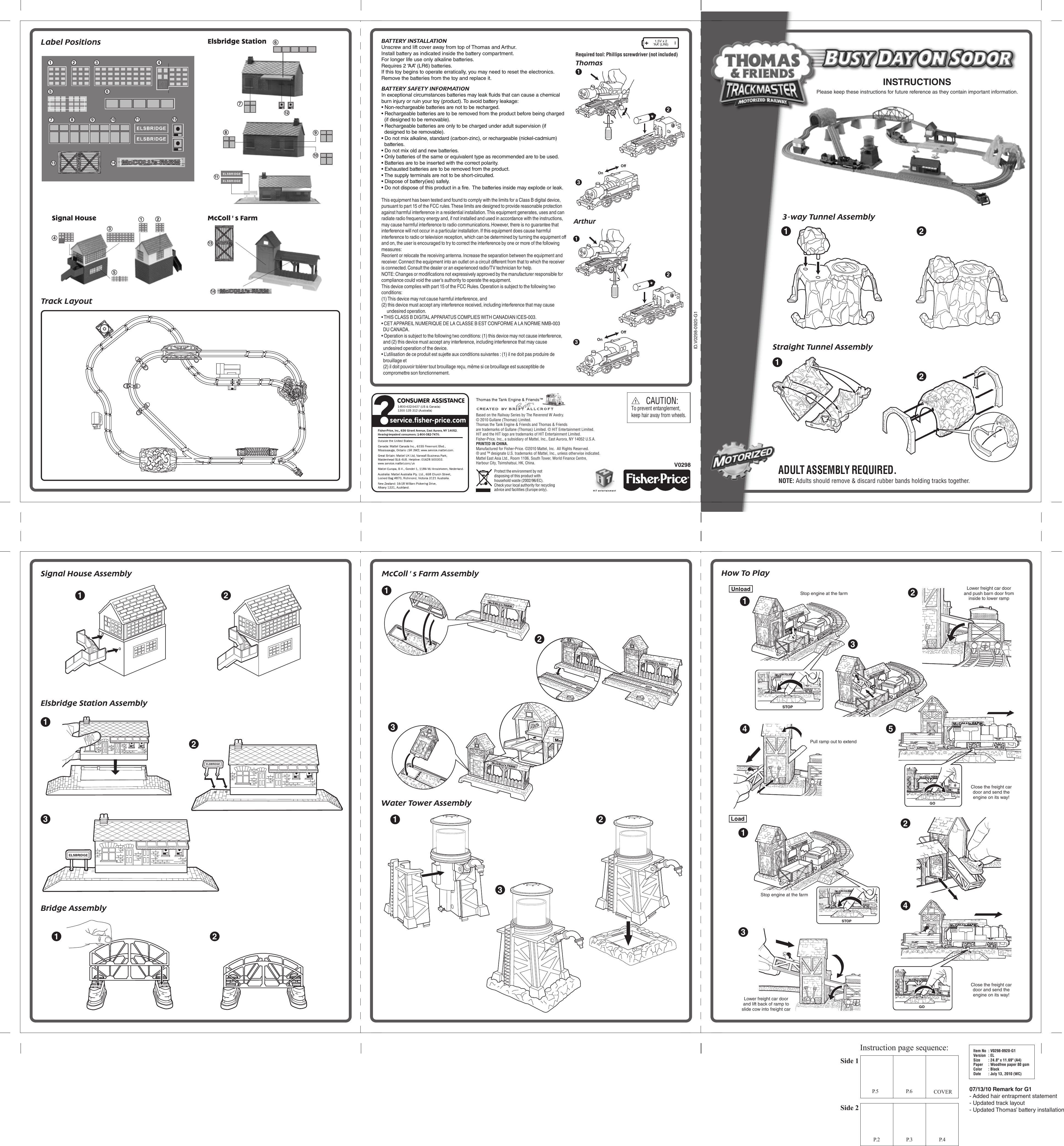 Page 1 of 1 - Fisher-Price Fisher-Price-V0298-Instruction-Sheet- V0298-0920-G1_A  Fisher-price-v0298-instruction-sheet