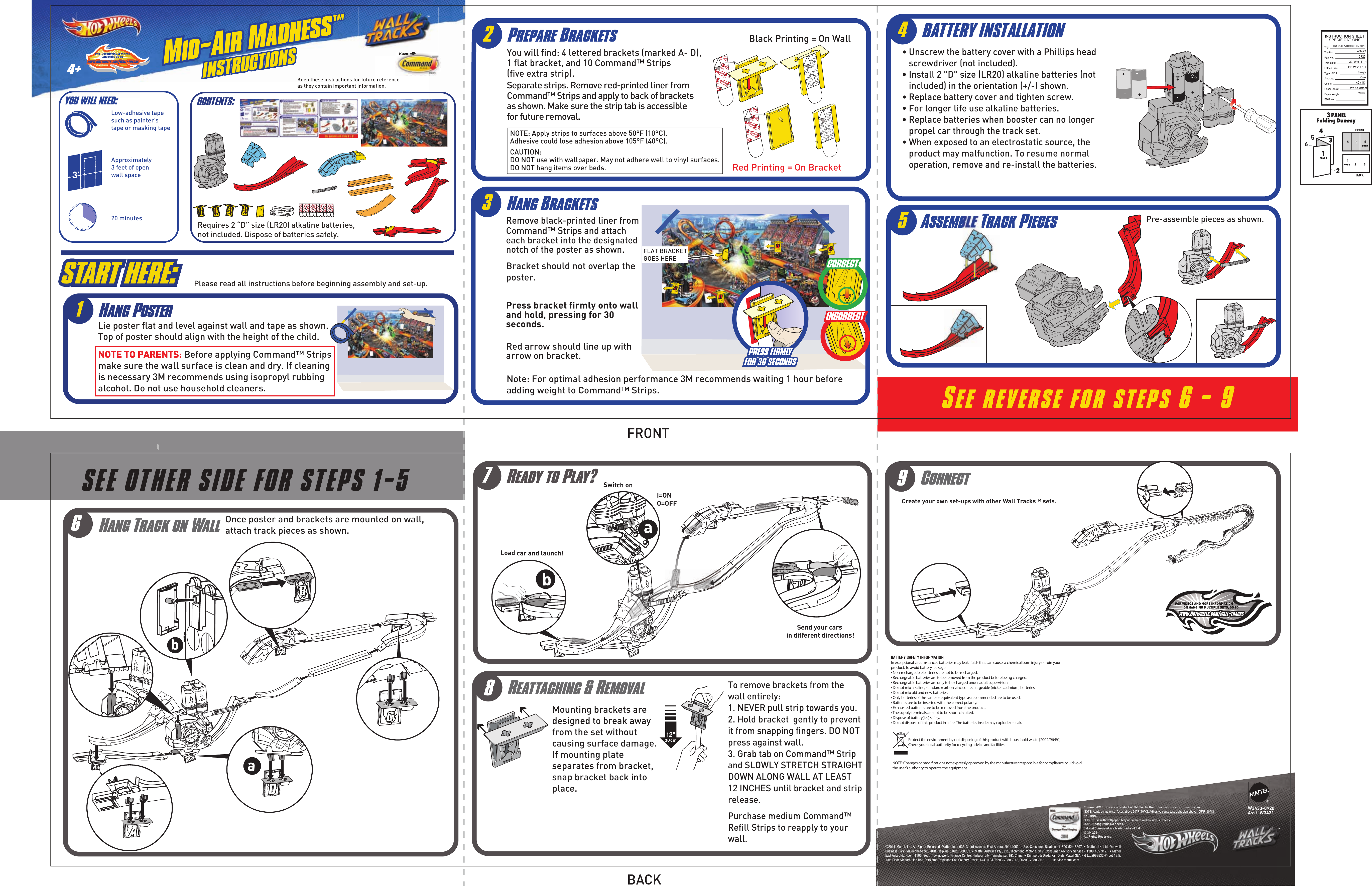 Page 1 of 3 - Fisher-Price Fisher-Price-W3433-Instruction-Sheet- W3433-0920 V01  Fisher-price-w3433-instruction-sheet