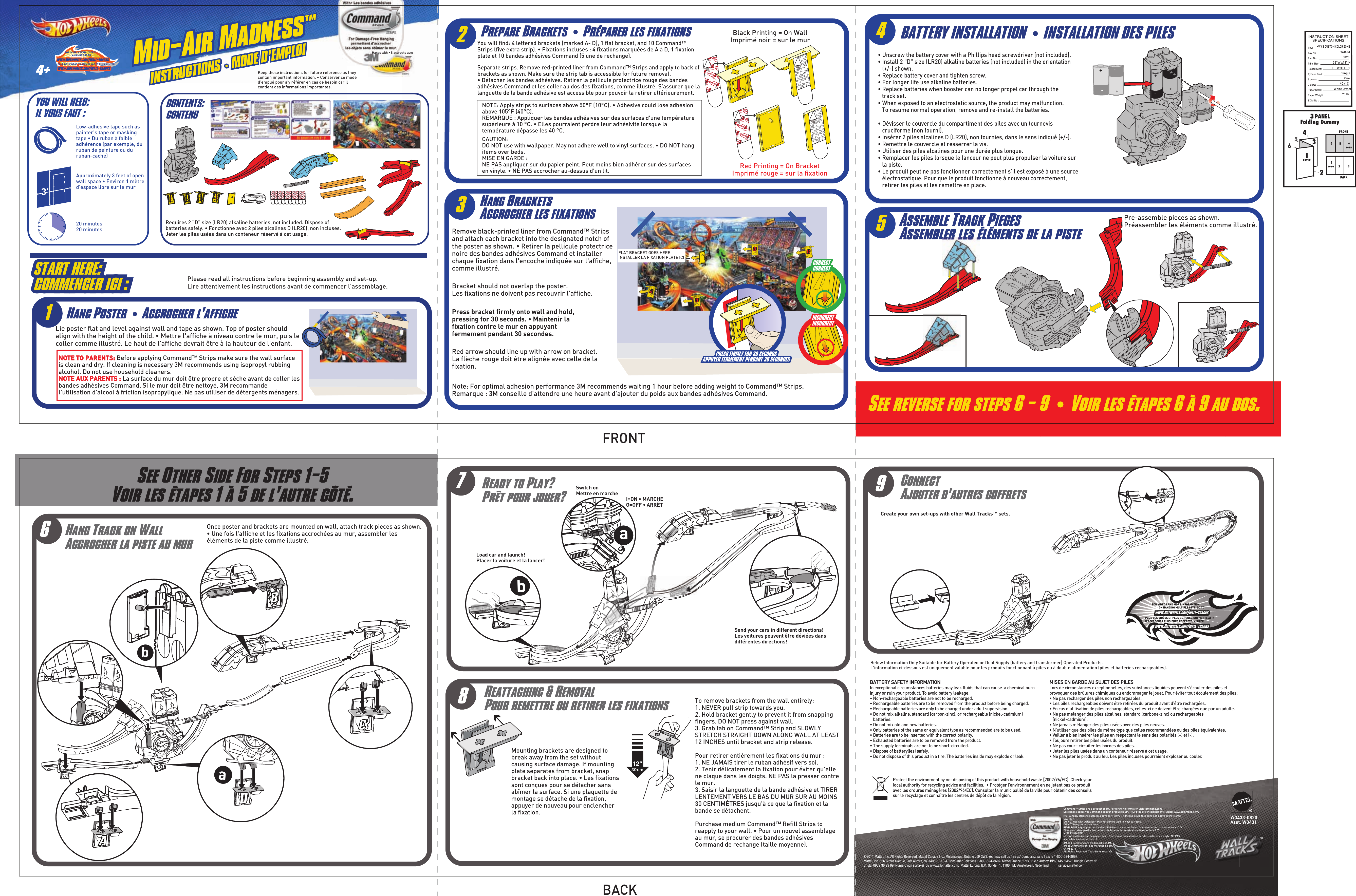 Page 2 of 3 - Fisher-Price Fisher-Price-W3433-Instruction-Sheet- W3433-0920 V01  Fisher-price-w3433-instruction-sheet