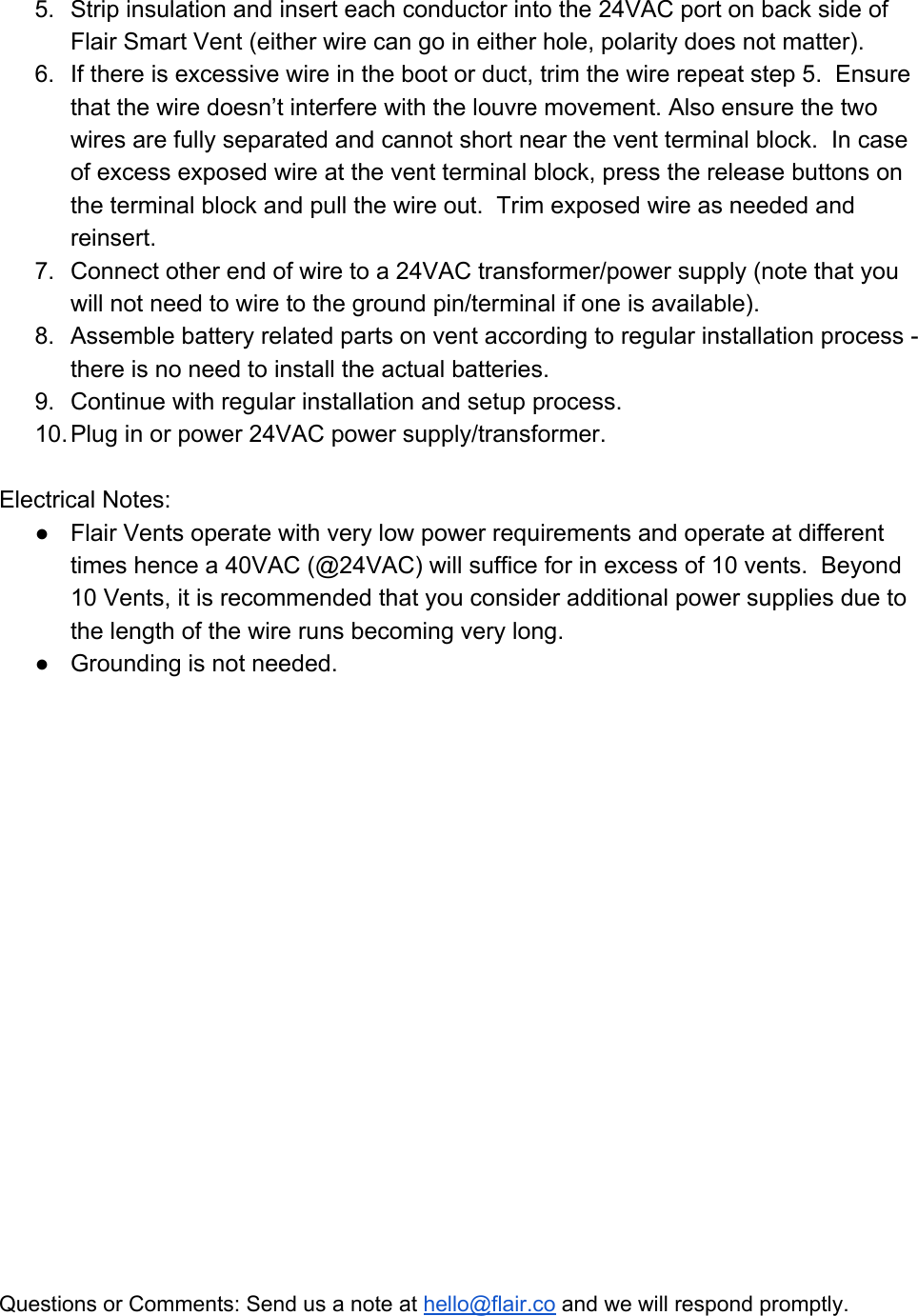 Page 2 of 2 - Vent Wiring Installation Guide