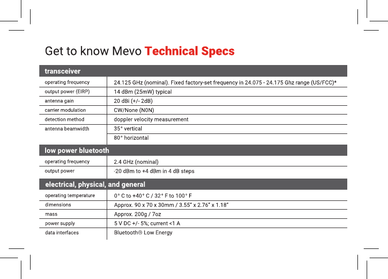 Page 28 of FlightScope A7310 Mevo - sports speed measuring sensor User Manual E19 JP547 Iss11 FS Mevo