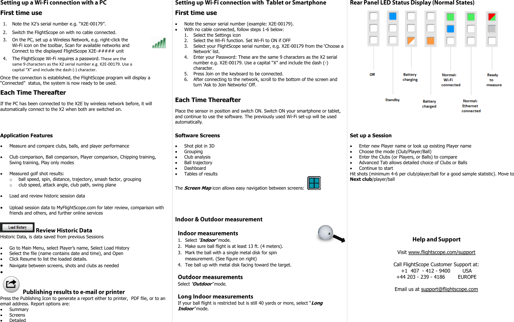 FlightScope HP244 Sports Equipment Measuring Sensor User Manual