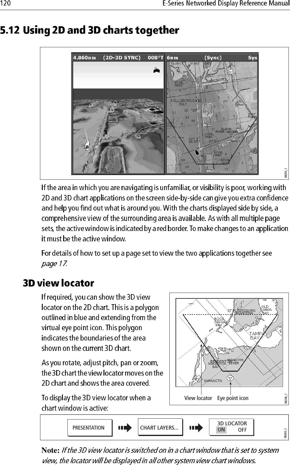                         Note: D8255_1D8256_1View locator Eye point iconPRESENTATIONCHART LAYERS...D8243_13D LOCATORON