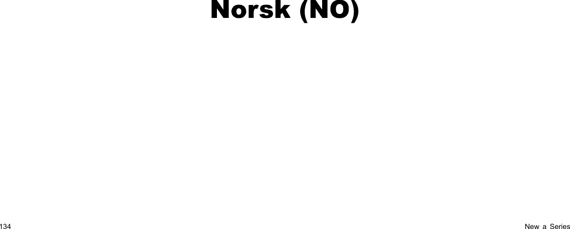 N o r s k  (N O )134NewaSeries