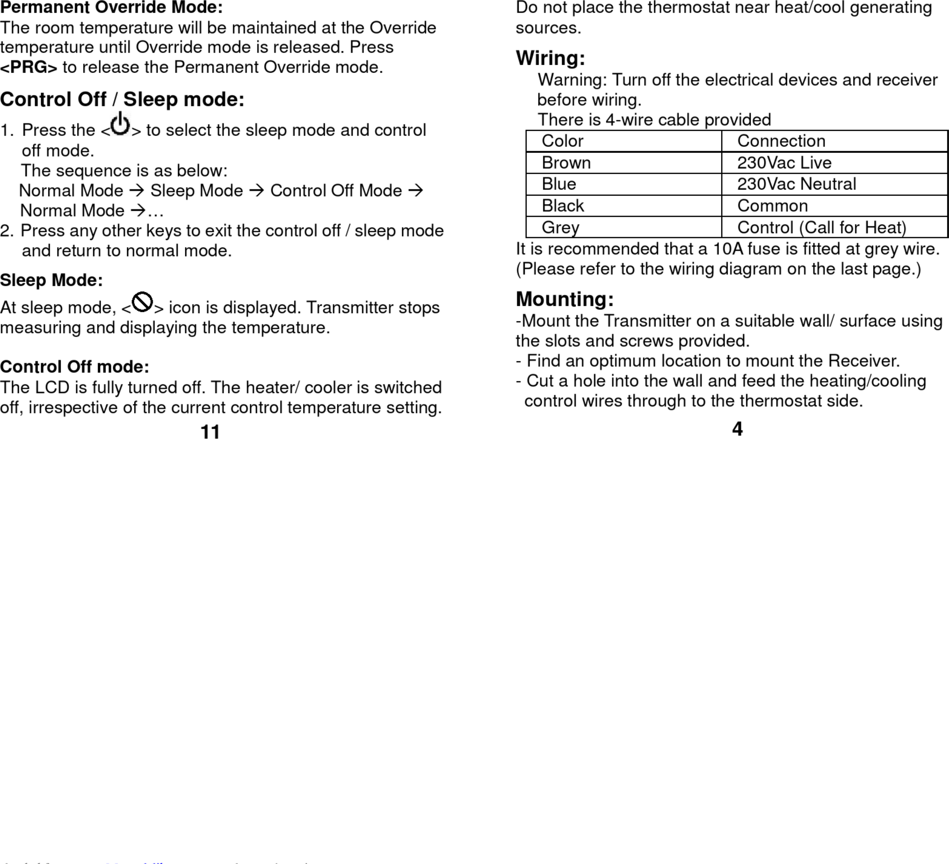 Page 5 of 8 - Flomasta Flomasta-4718G-Manual-1002605 User Manual