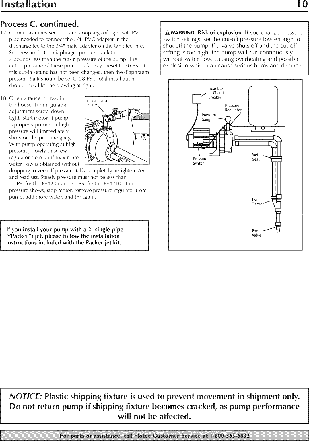 Schema Pompe Flotec Sub 8s