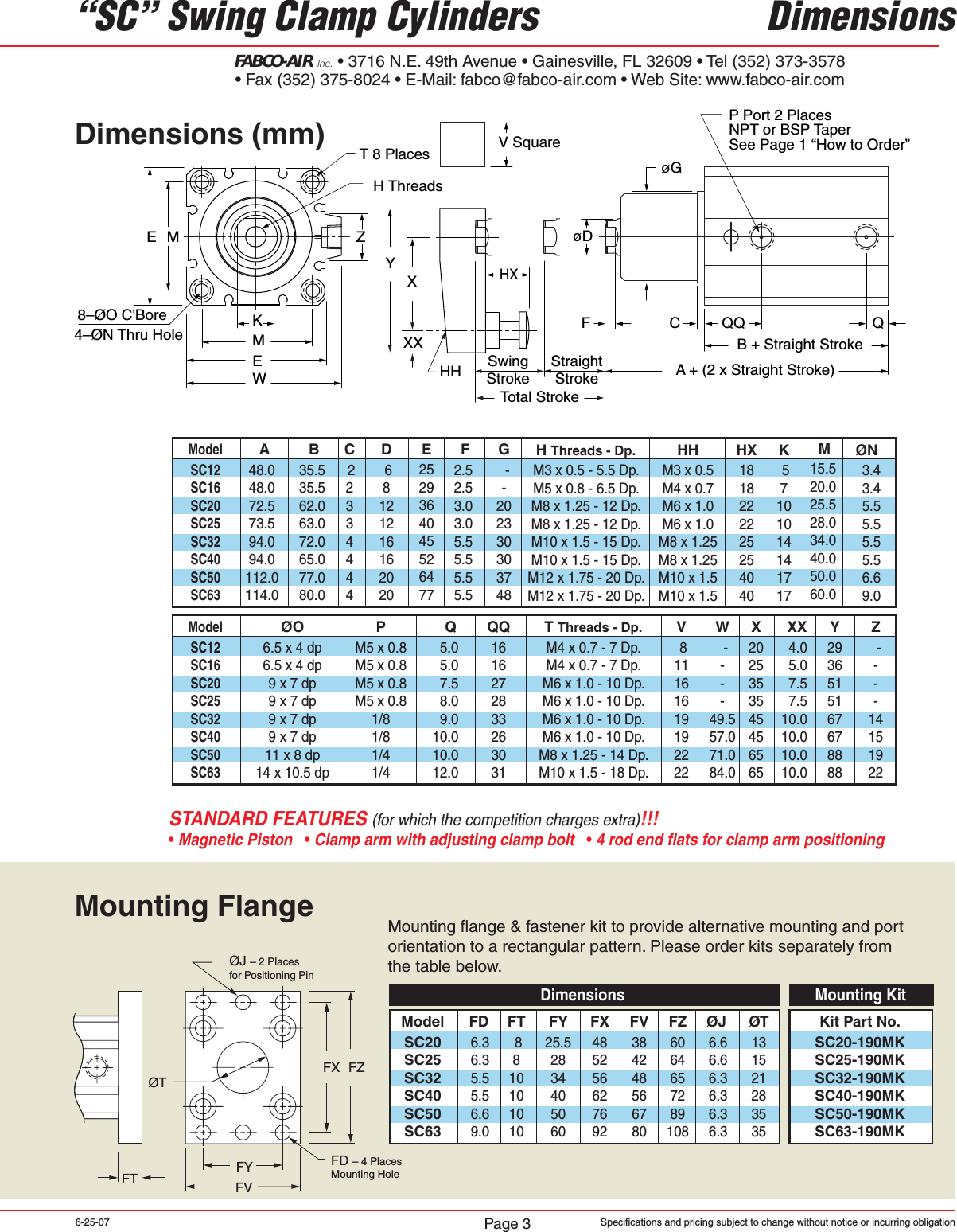 Page 3 of 4 - Flow Fabco-Air Sc Series Clamp Cylinders-1505484123 User Manual