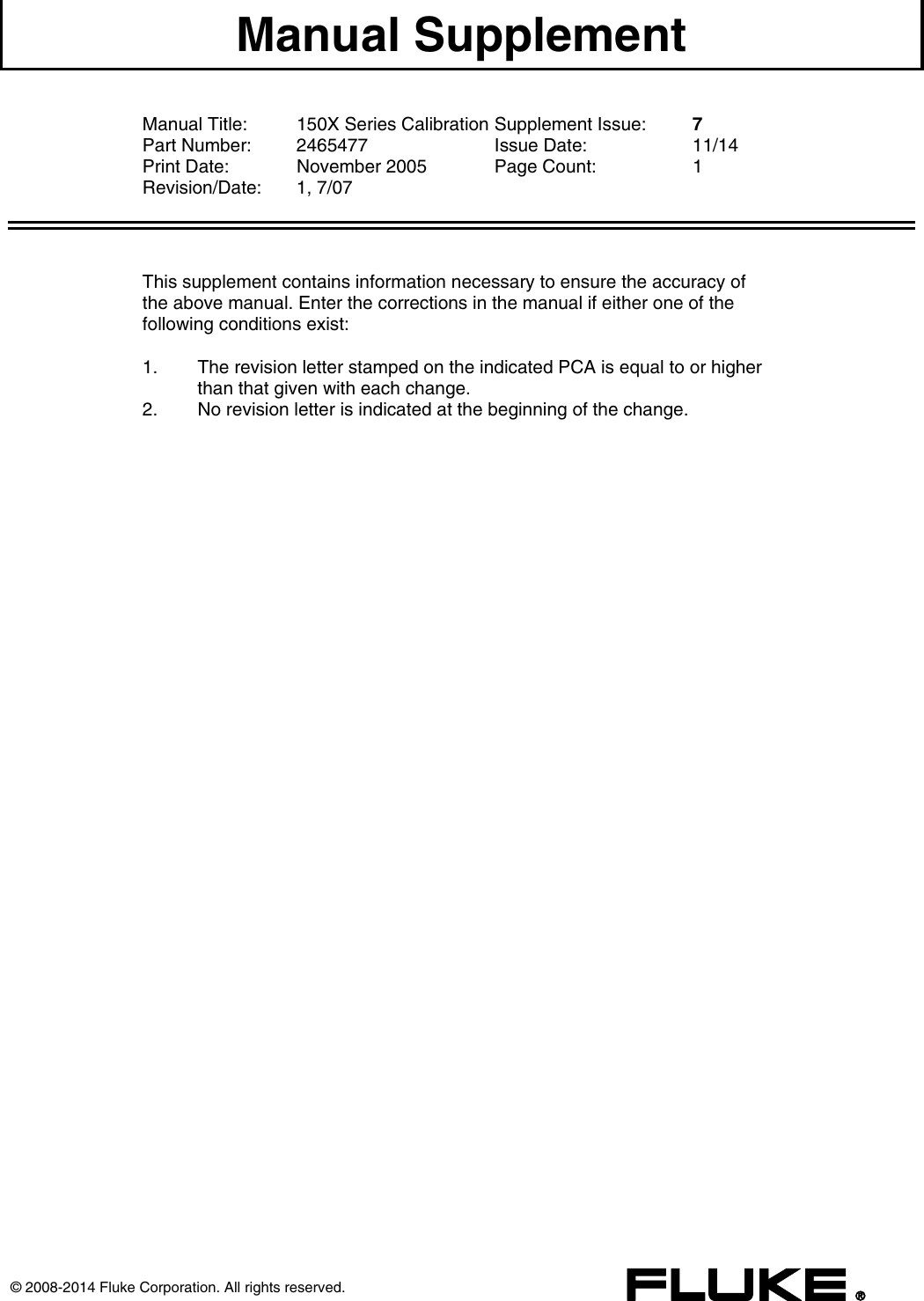 Page 1 of 2 - Fluke Fluke-1507-Users-Manual-  Fluke-1507-users-manual