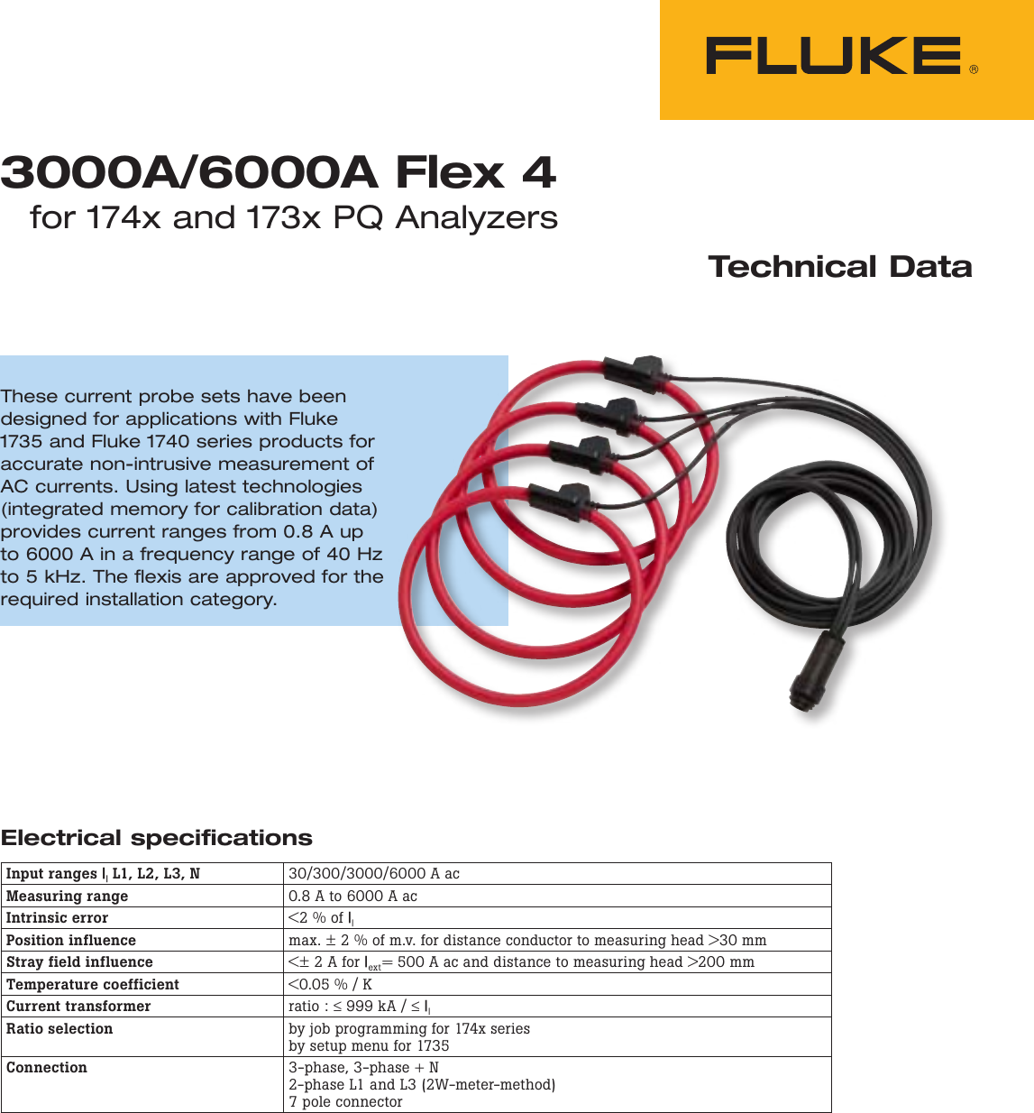 Page 1 of 2 - Fluke Fluke-1743-Data-Sheet-  Fluke-1743-data-sheet