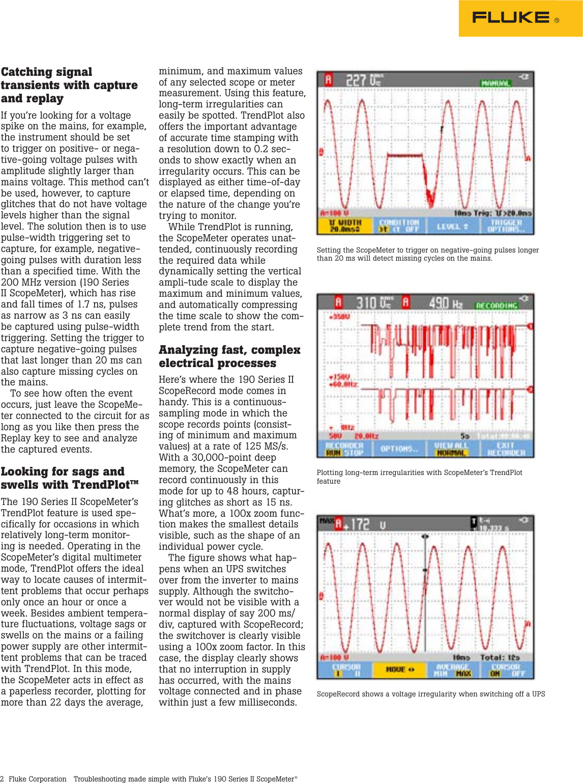 Page 2 of 3 - Fluke Fluke-190-202-Application-Note-  Fluke-190-202-application-note