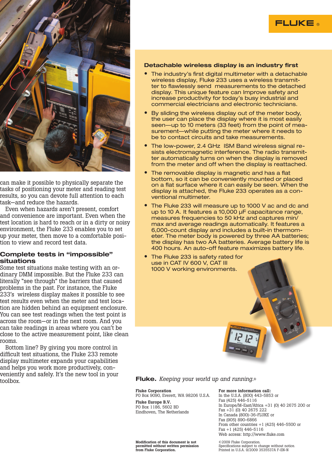 Page 2 of 2 - Fluke Fluke-233-Brochure-  Fluke-233-brochure