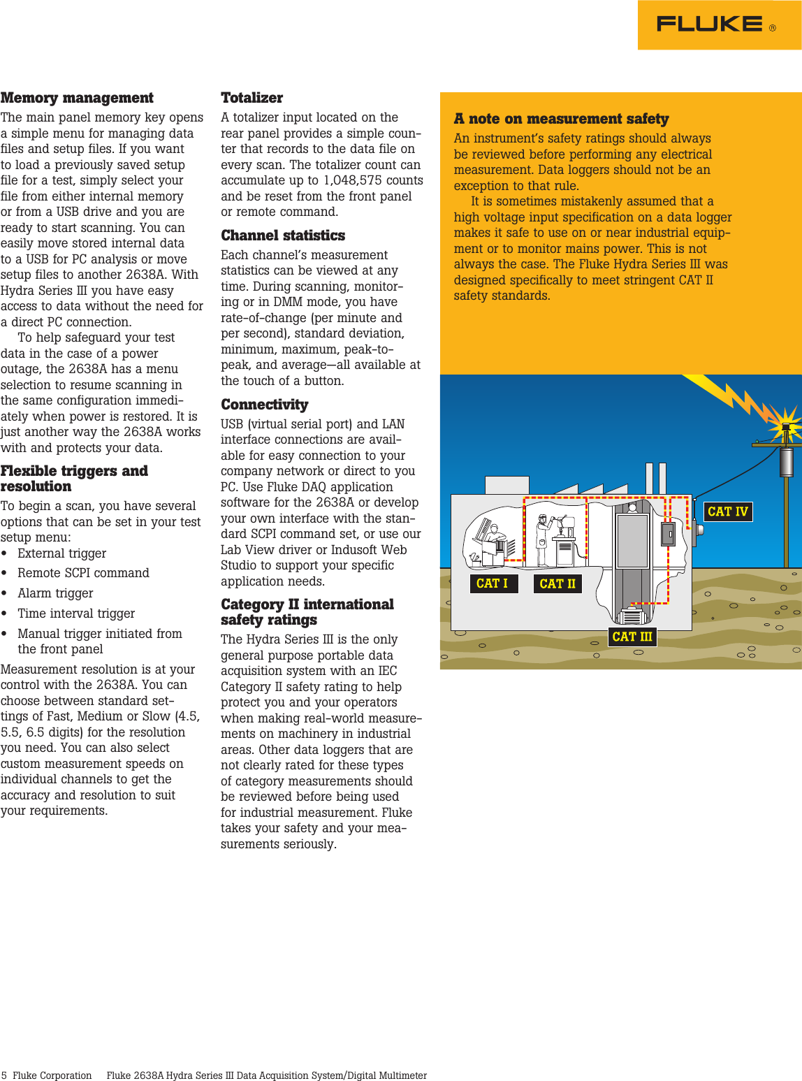 Page 5 of 12 - Fluke Fluke-2638A-Hydra-Series-Iii-Data-Sheet- 3000 Series LiNK  Tools. The Wireless Team. Fluke-2638a-hydra-series-iii-data-sheet