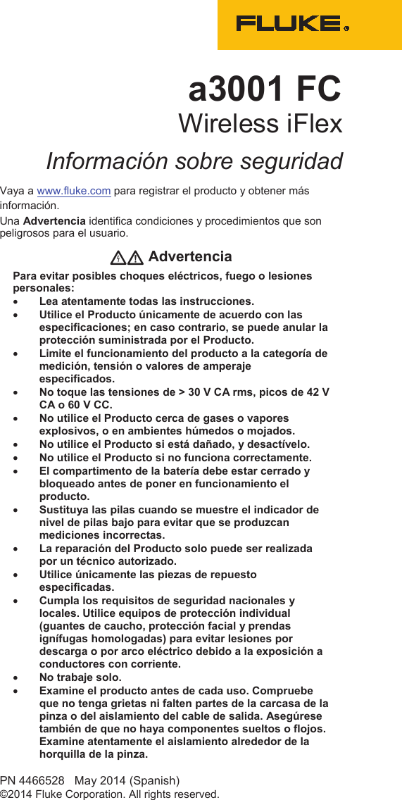 Page 1 of 3 - Fluke Fluke-3000-Fc-Users-Manual-  Fluke-3000-fc-users-manual