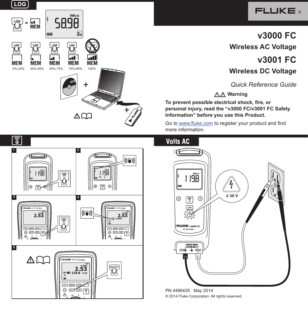 Page 1 of 2 - Fluke Fluke-3000-Fc-Users-Manual-  Fluke-3000-fc-users-manual