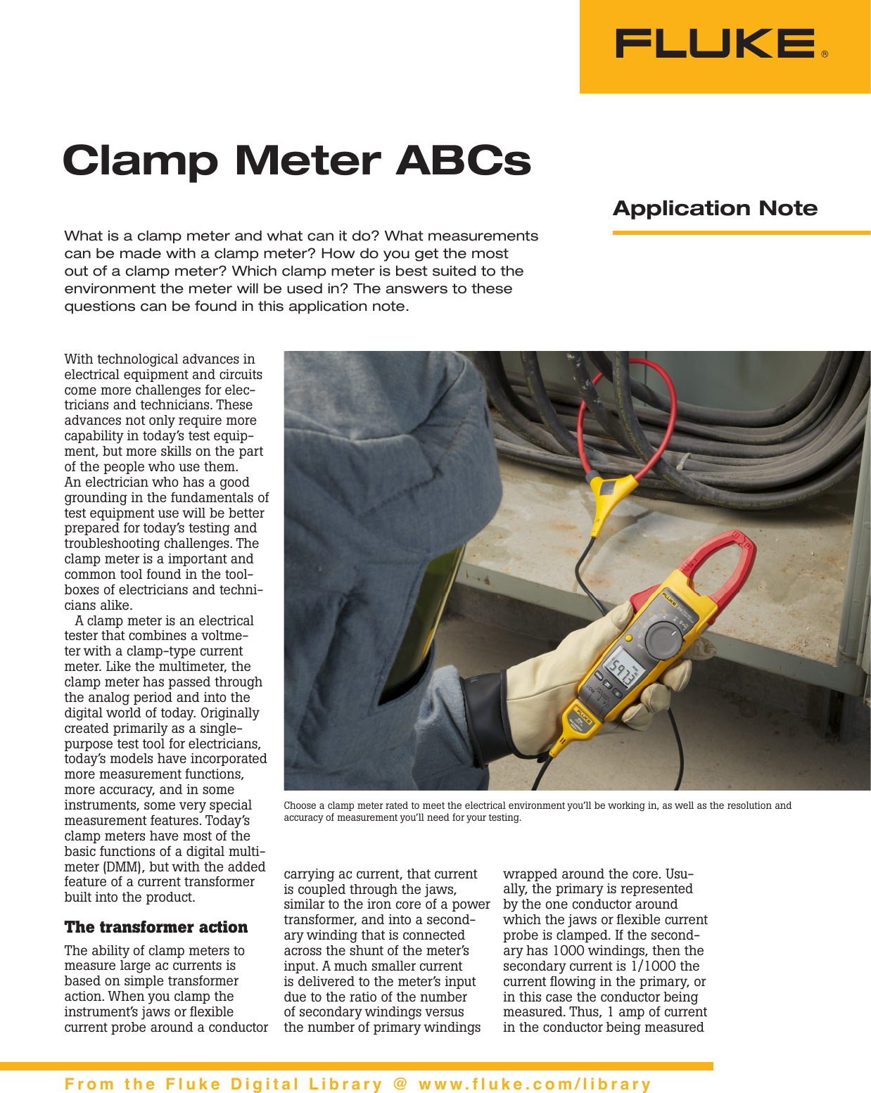 Page 1 of 6 - Fluke Fluke-323-Application-Note-  Fluke-323-application-note