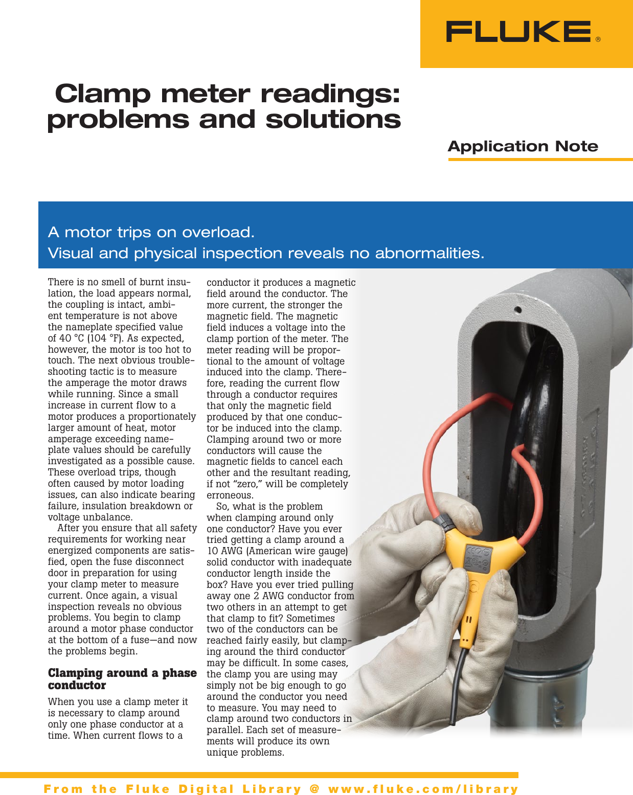 Page 1 of 2 - Fluke Fluke-376-Application-Note- Clamp Meter Readings  Fluke-376-application-note