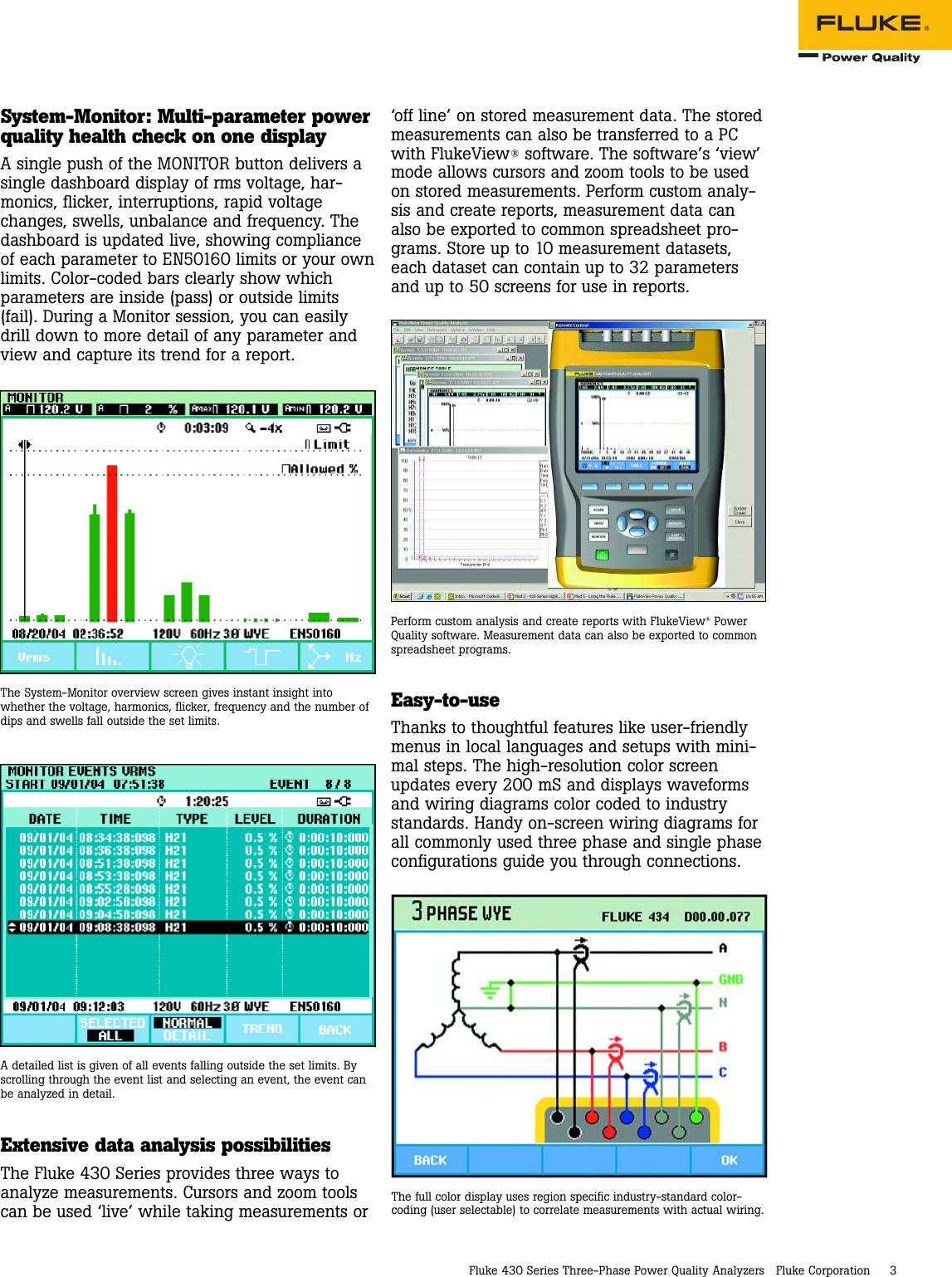 Page 3 of 8 - Fluke Fluke-430-Series-Users-Manual- 2116965 Rev A  Fluke-430-series-users-manual