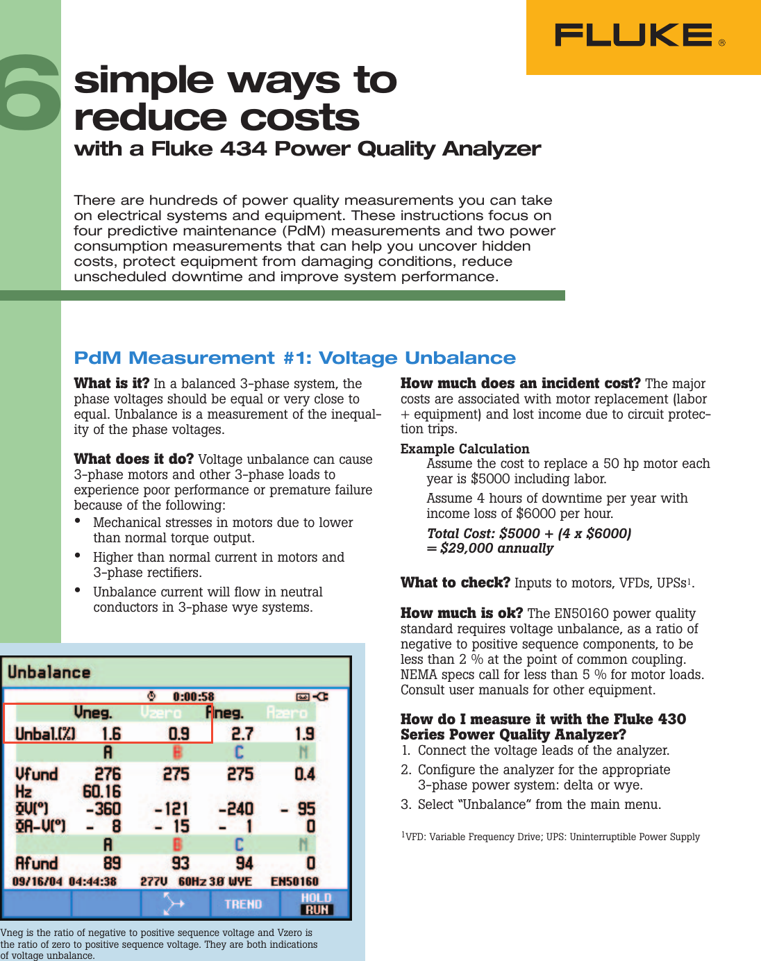 Page 1 of 6 - Fluke Fluke-434-Series-Ii-Application-Note- 2435490  Fluke-434-series-ii-application-note